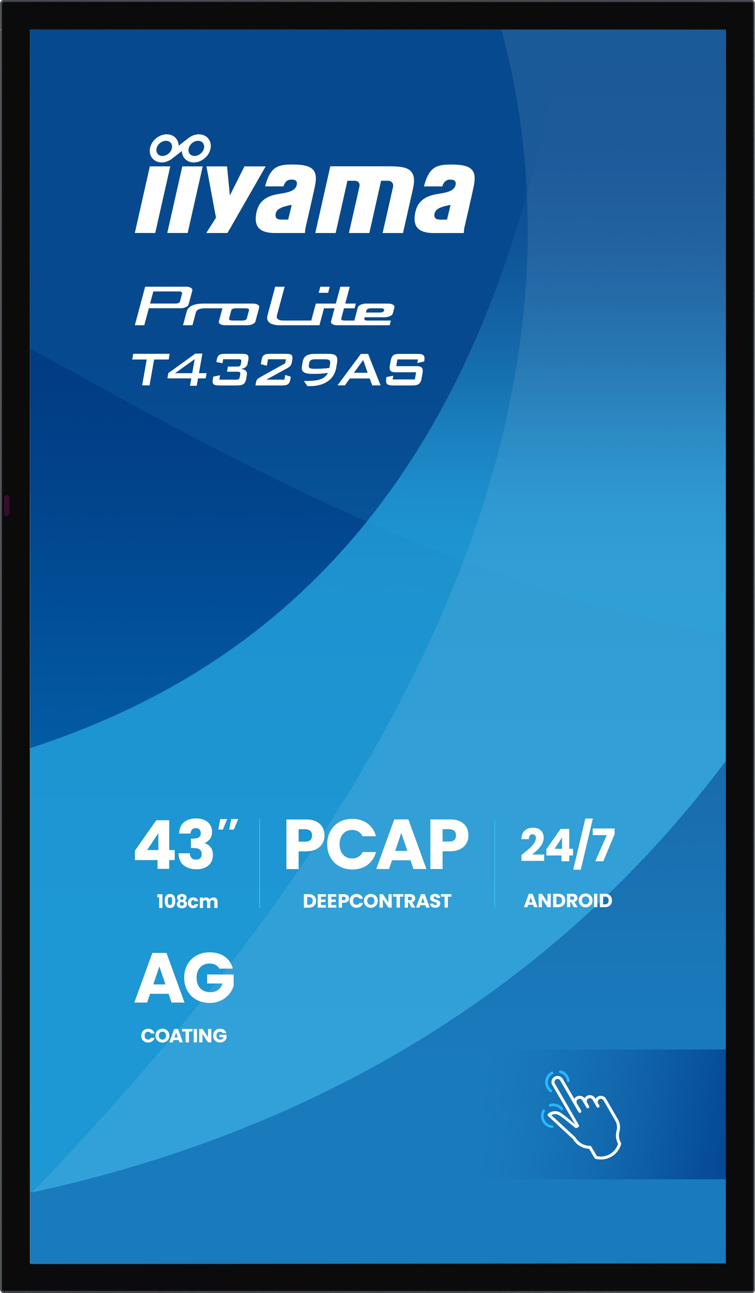 B-WARE - iiyama ProLite T4329AS-B1AG, 42.5" Interactive Display