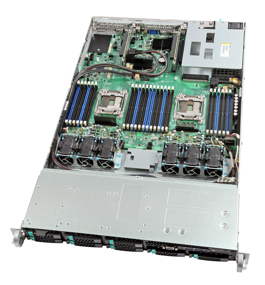Intel Server System R1208WT2GSR - Server - Rack-Montage - 1U - zweiweg - keine CPU - RAM 0 GB - SATA