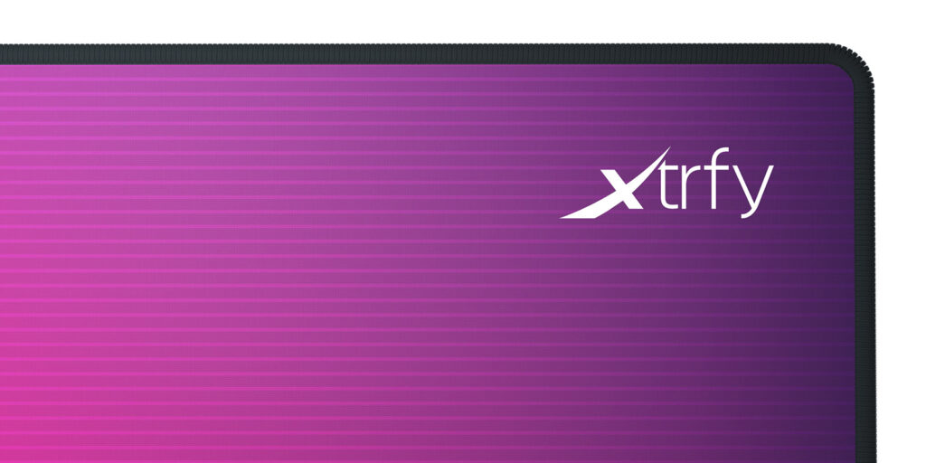 Cherry XTRFY GP5-XL-RETROWAVE, Mehrfarbig, Abbildung, Tuch, Gummi, Anti-Rutsch-Basis, Gaming-Mauspad