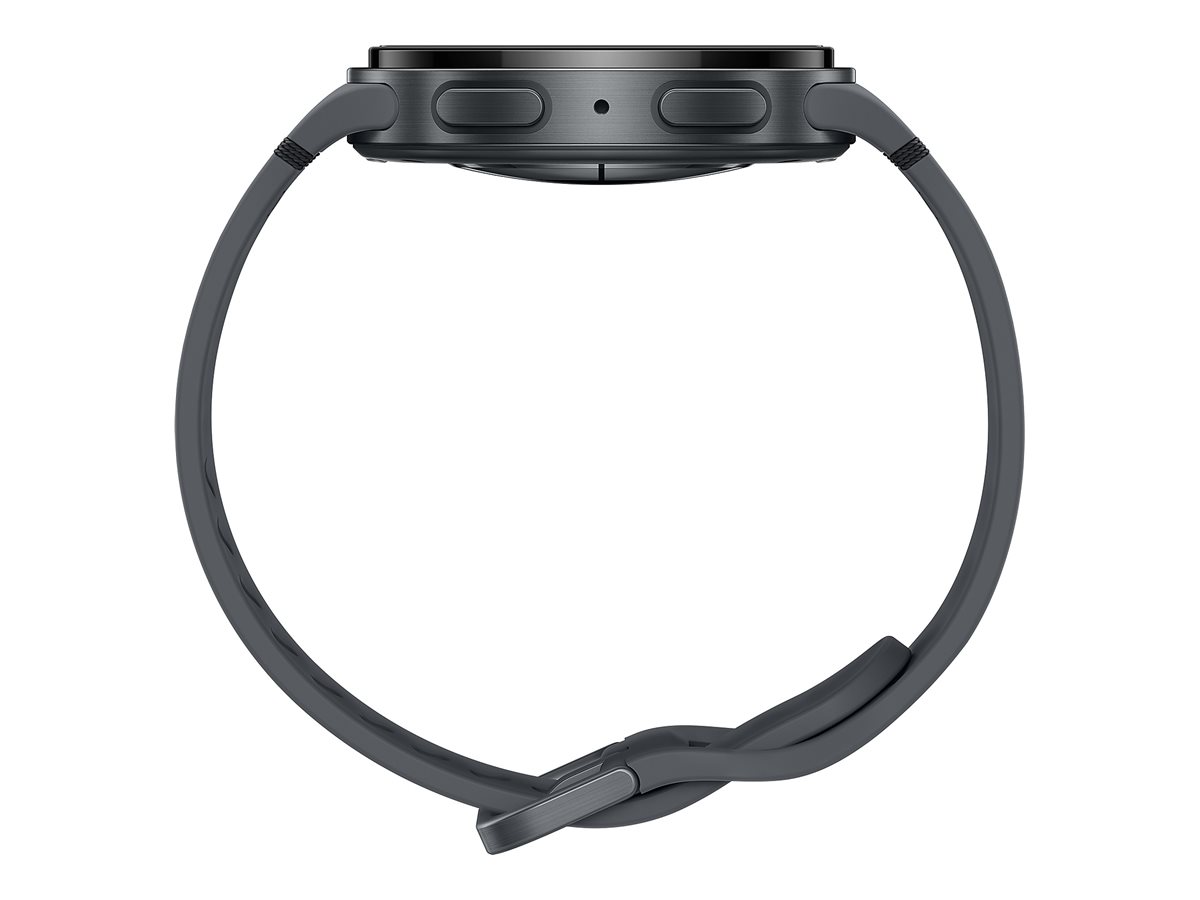 Samsung Galaxy Watch8 - 40 mm - Carbon-Schwarz - intelligente Uhr mit Sportband - Gummi - Graphit -