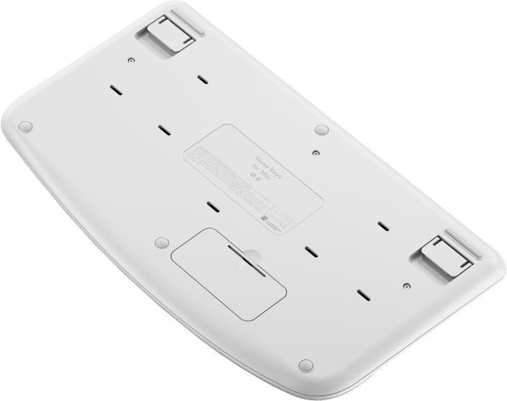 Logitech Wave Keys for Mac, Grauweiß, Logi Bolt, USB/Bluetooth, DE