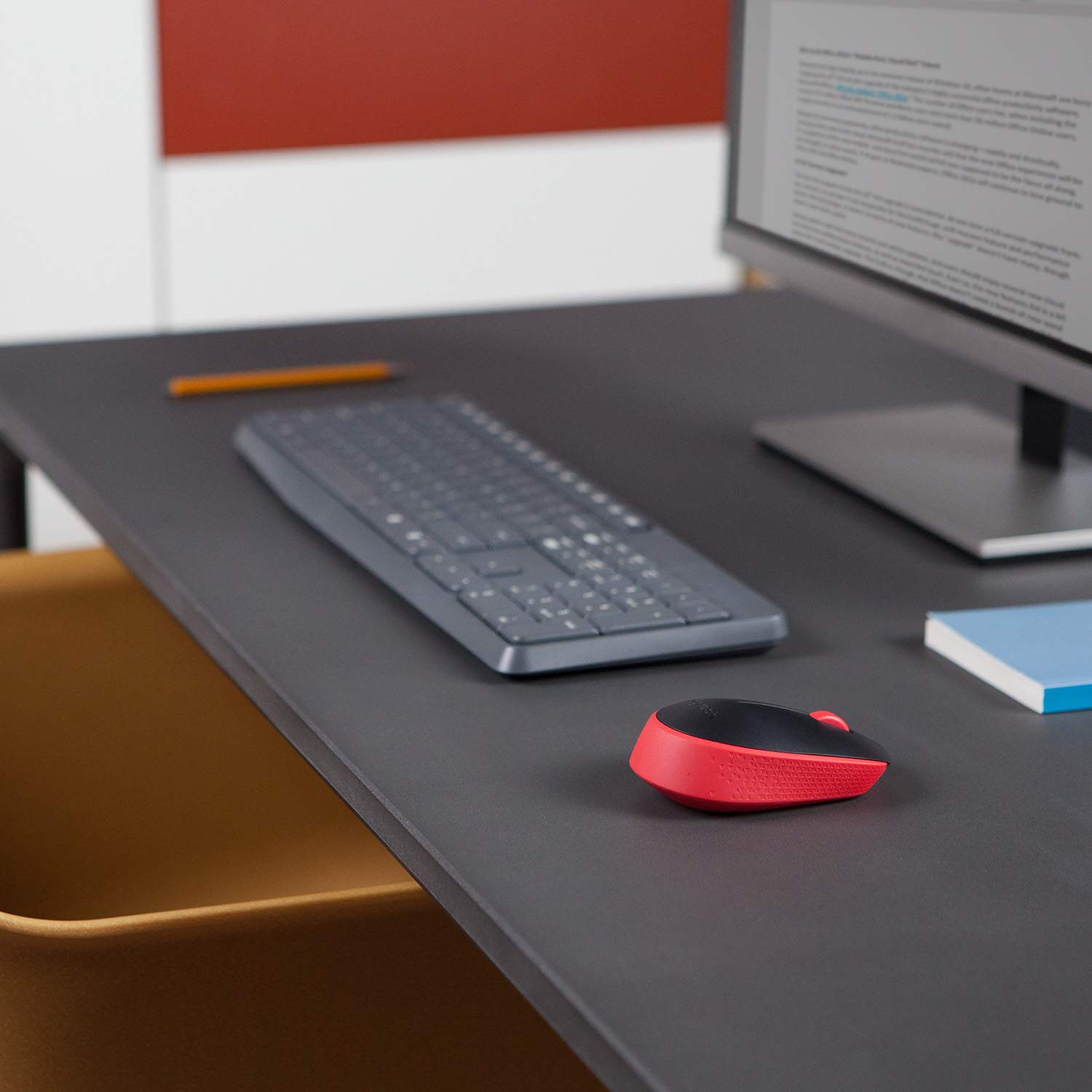 Logitech MK235 - Tastatur-und-Maus-Set - kabellos