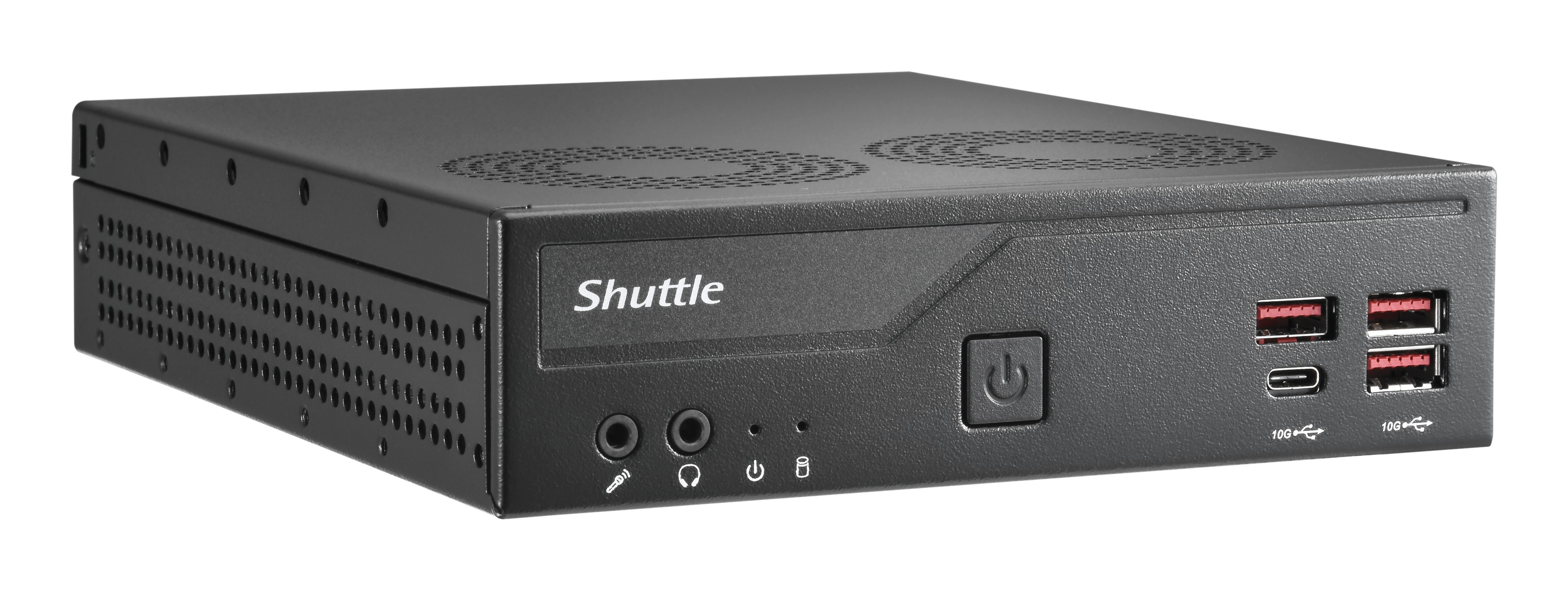 Shuttle Slim PC DB860 , S1851, 2x HDMI, 1x DP, 1x USB-C (DP), 1x 2.5", 1x M.2, 2x LAN (Intel 1G + 2.