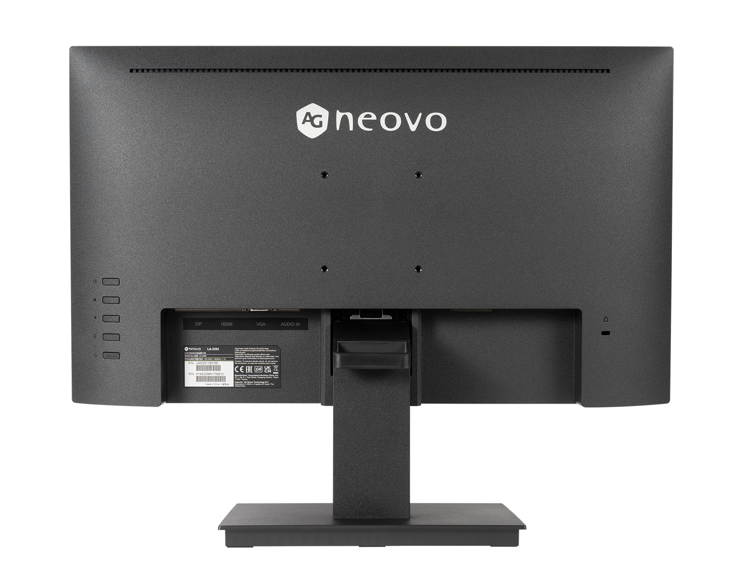 AG Neovo LA-22, 54,6 cm (21.5"), 1920 x 1080 Pixel, Full HD, LED, 3 ms, Schwarz