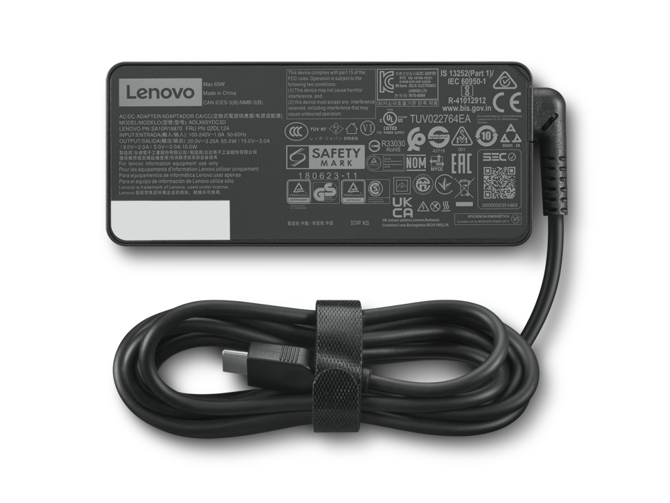 Lenovo ADLX65YDC3D - USB-C Netzteil - Wechselstrom 100-240 V