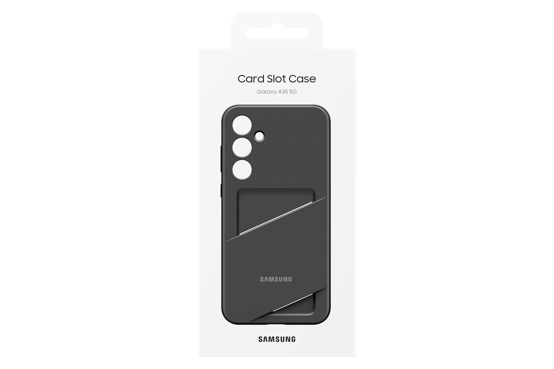 Samsung Galaxy A35 5G Card Slot Case EF-OA356, Cover, Samsung, Galaxy A35 5G, 16,8 cm (6.6"), Schwar