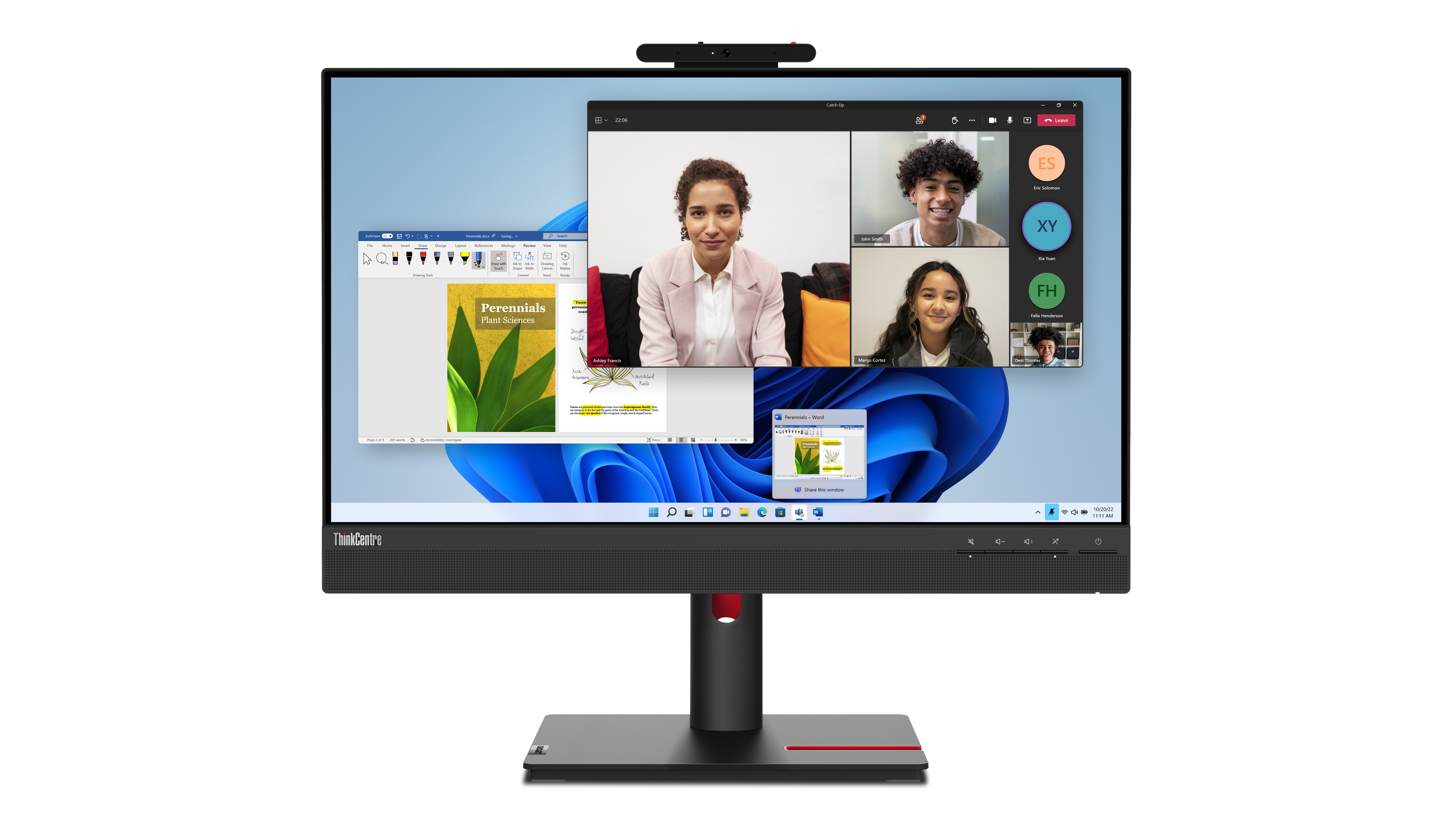 Lenovo ThinkCentre Tiny-in-One 24 Gen 5 Monitor 61 cm (24"), Full HD, IPS, 4ms, HDMI, Displayport