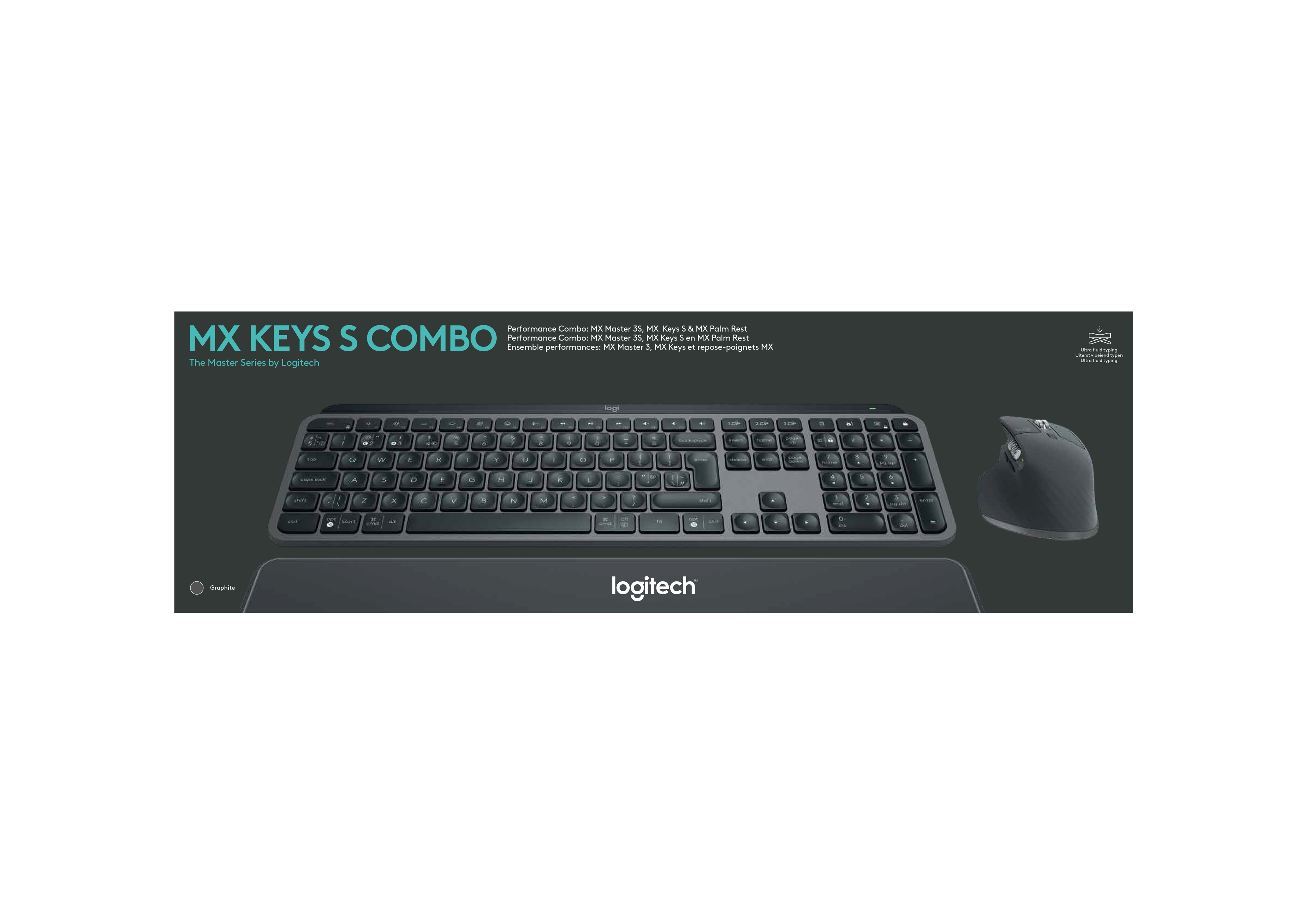 Logitech MX Keys S Combo - Tastatur-und-Maus-Set