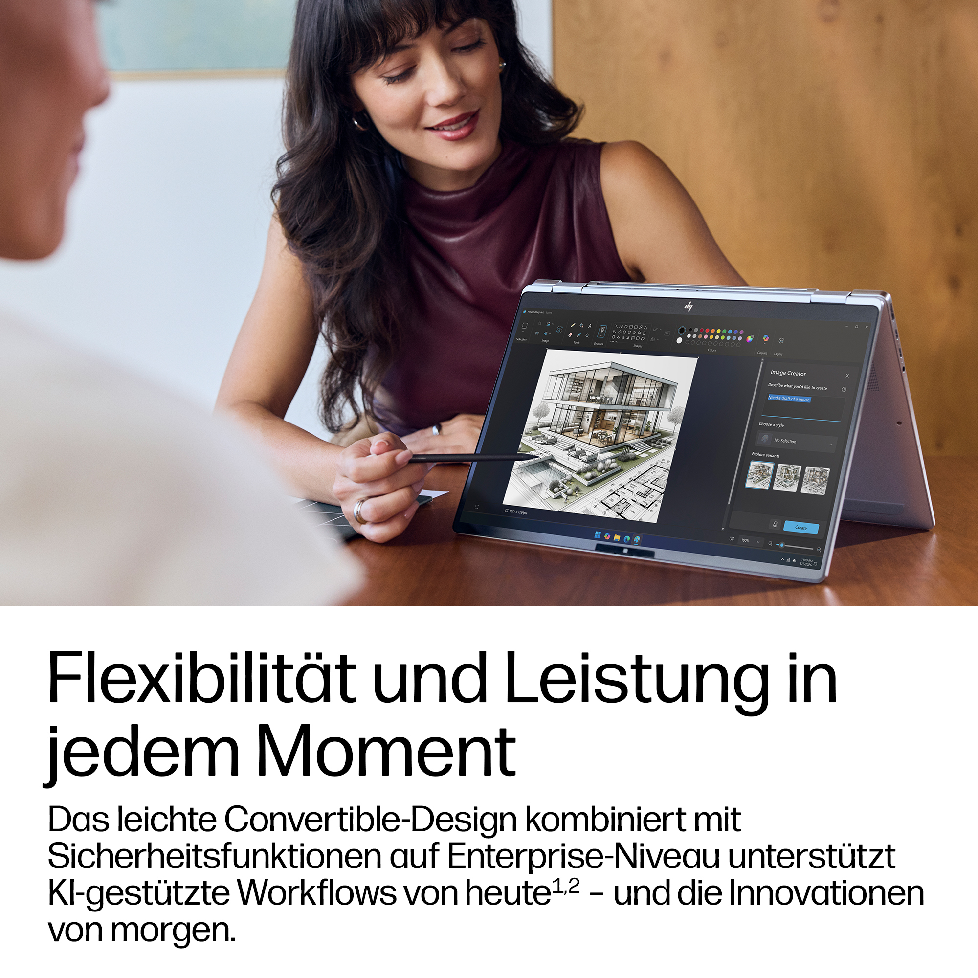 HP EliteBook X Flip G2i Notebook Next Gen AI - Flip-Design - Intel Core Ultra 7 356H / 1.9 GHz - Win