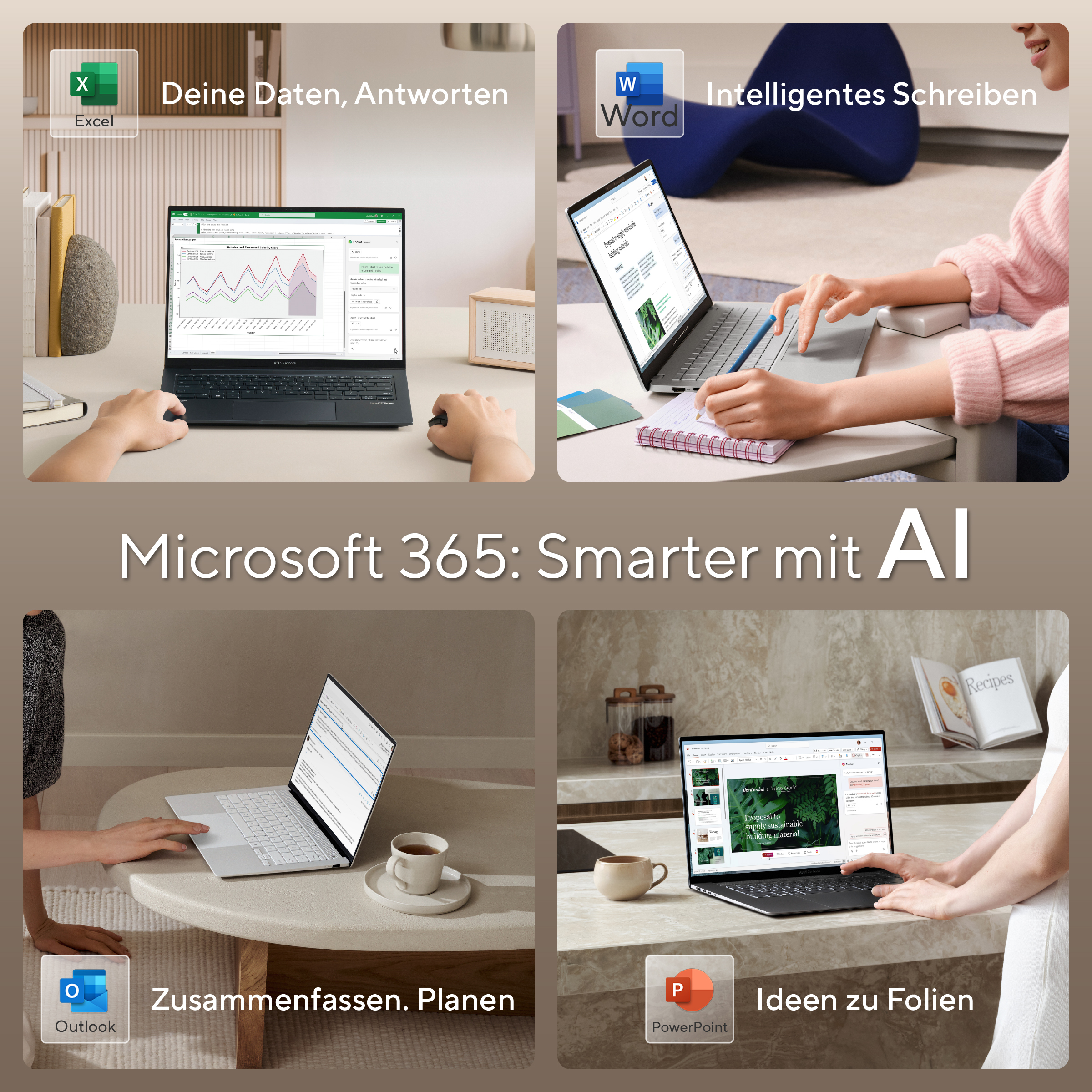ASUS ZenBook 14 UX3405CA-QL205W, 14" WUXGA OLED Touch, Core Ultra 9 285H, 32GB, 1TB, Win11