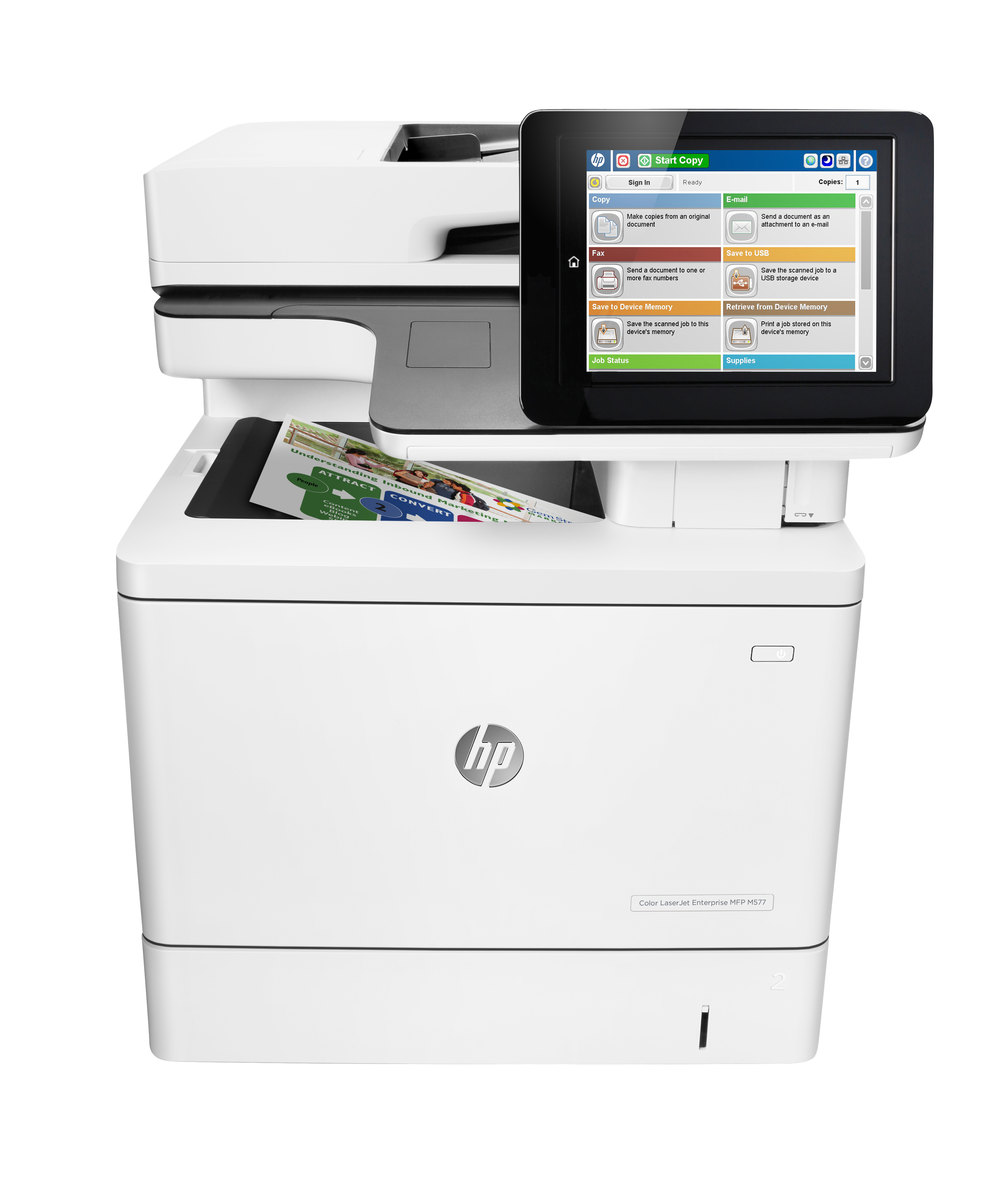 HP Color LaserJet Enterprise M577f MFP, Farbe, Drucker für Kleine &amp; mittelständische Unternehmen