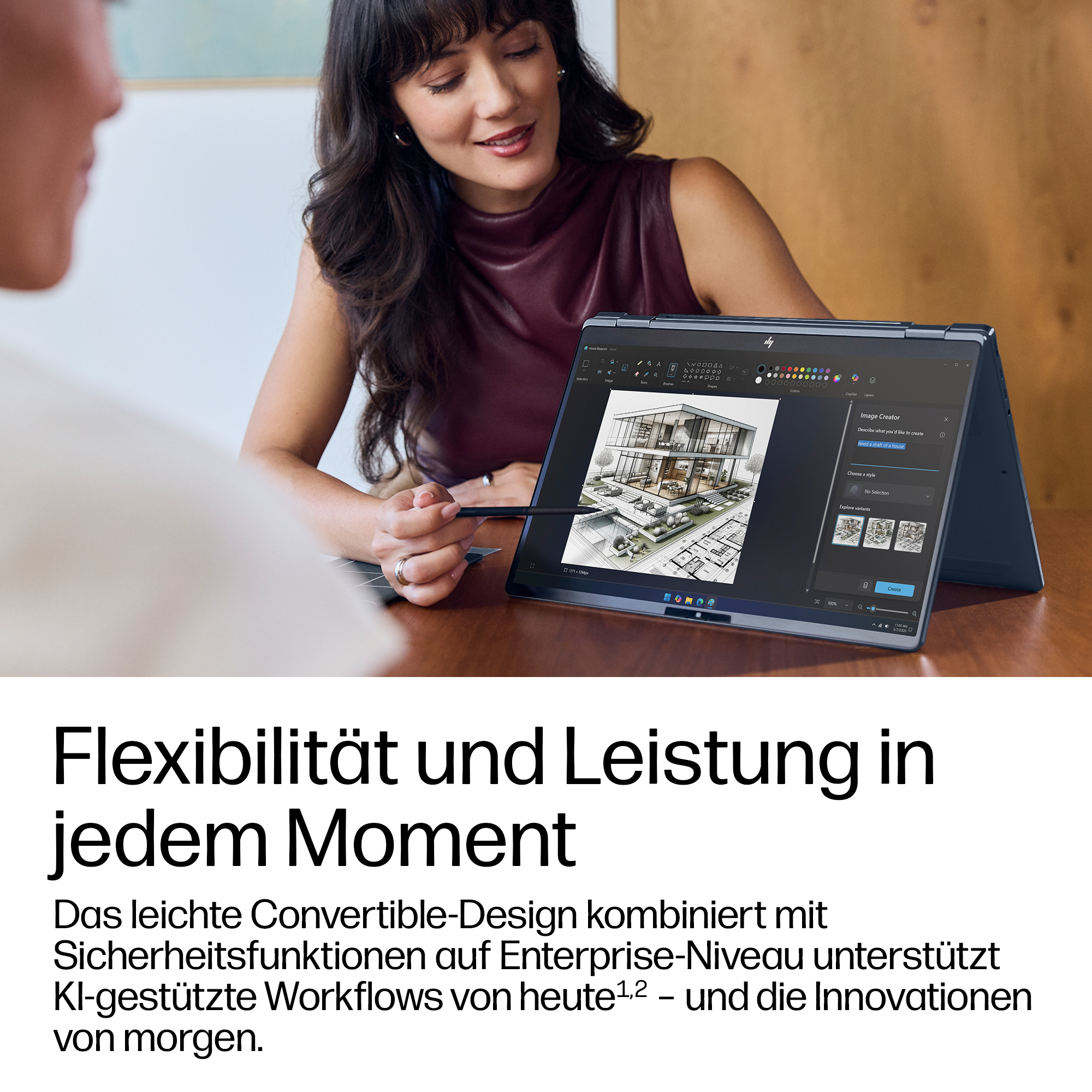 HP EliteBook X Flip G2i 14, 14" WUXGA, Core Ultra 7 356H, 32GB RAM, 1TB SSD, 5G, Win11 Pro