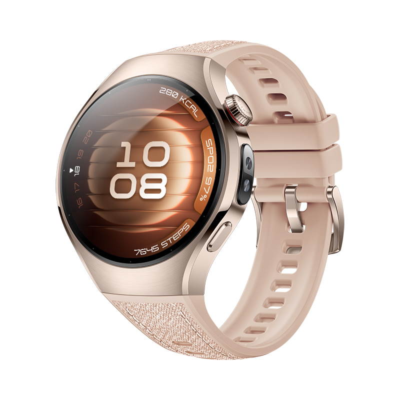 Huawei Watch 5 - 42 mm - 904L stainless steel - intelligente Uhr mit Riemen - Verbundmaterial - Hand
