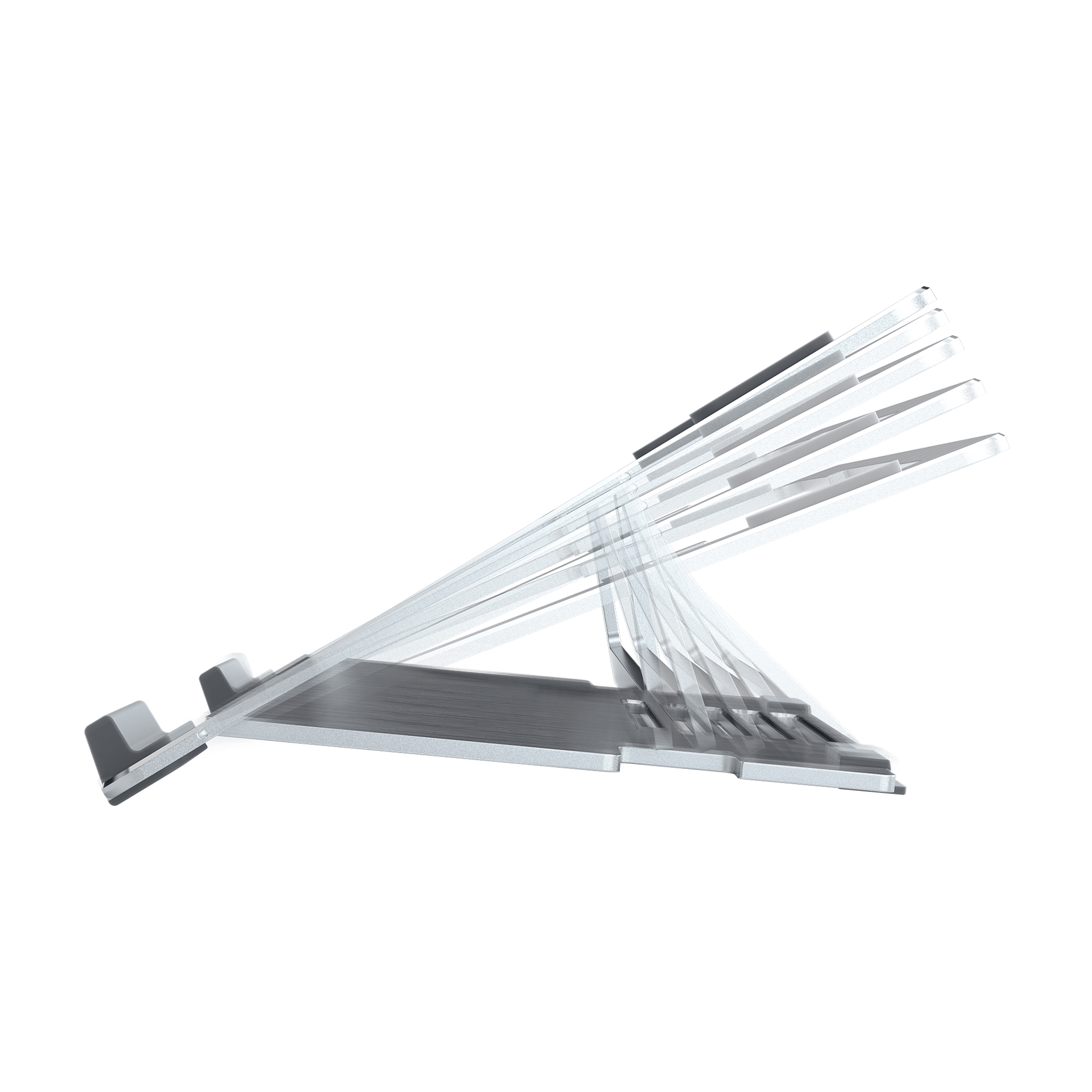 Cooler Master ErgoStand Air, Silber, 25,4 cm (10 Zoll), 39,6 cm (15.6 Zoll), Aluminium, Gummi, 20 kg