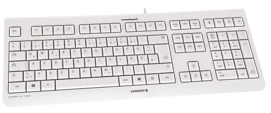 Cherry KC 1000 - Tastatur - Schweizerisch - weiß
