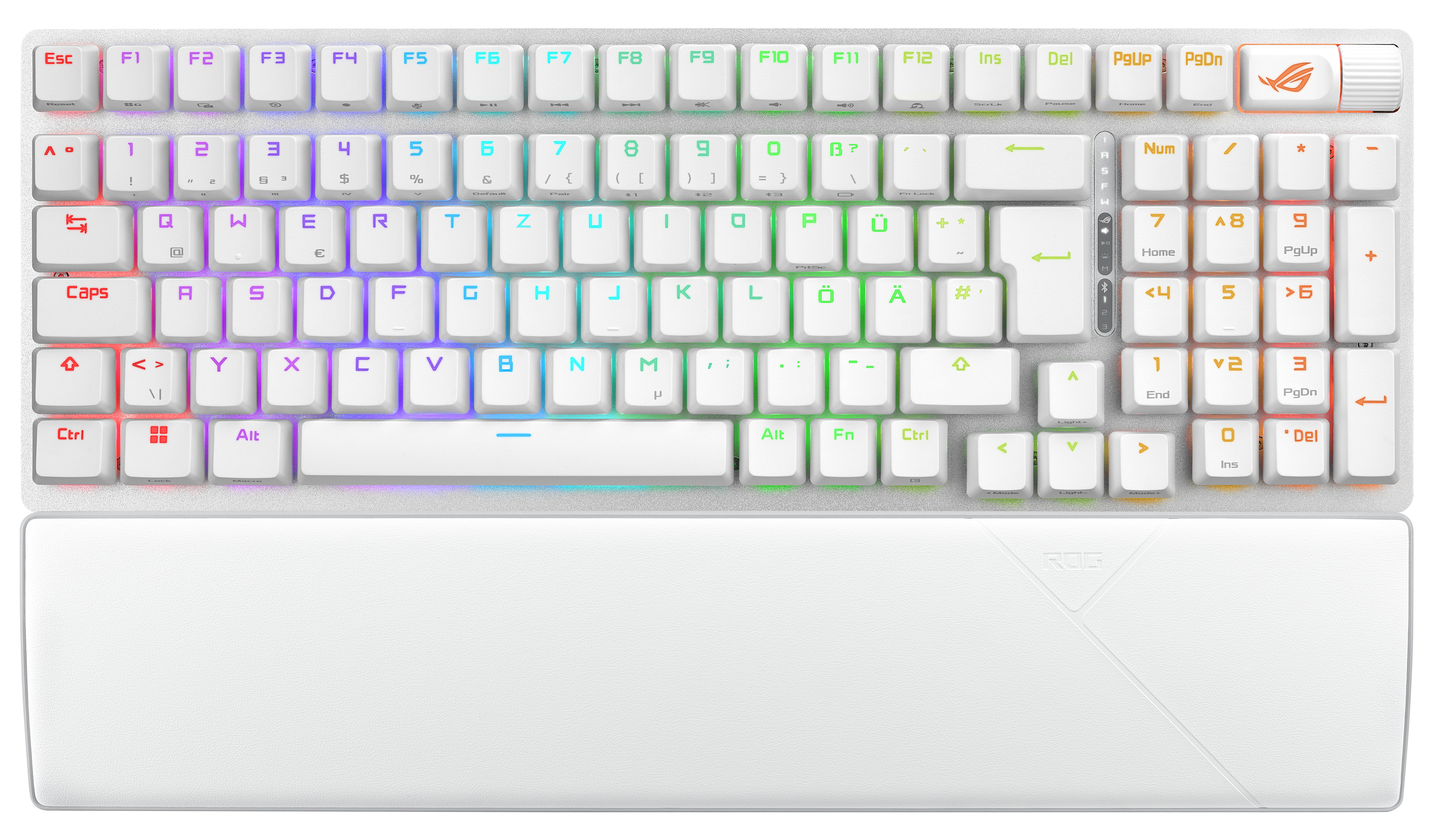 ASUS ROG Strix Scope II 96 - Tastatur - 96% - backlit - kabellos - USB, 2.4 GHz, Bluetooth 5.1 - Tas