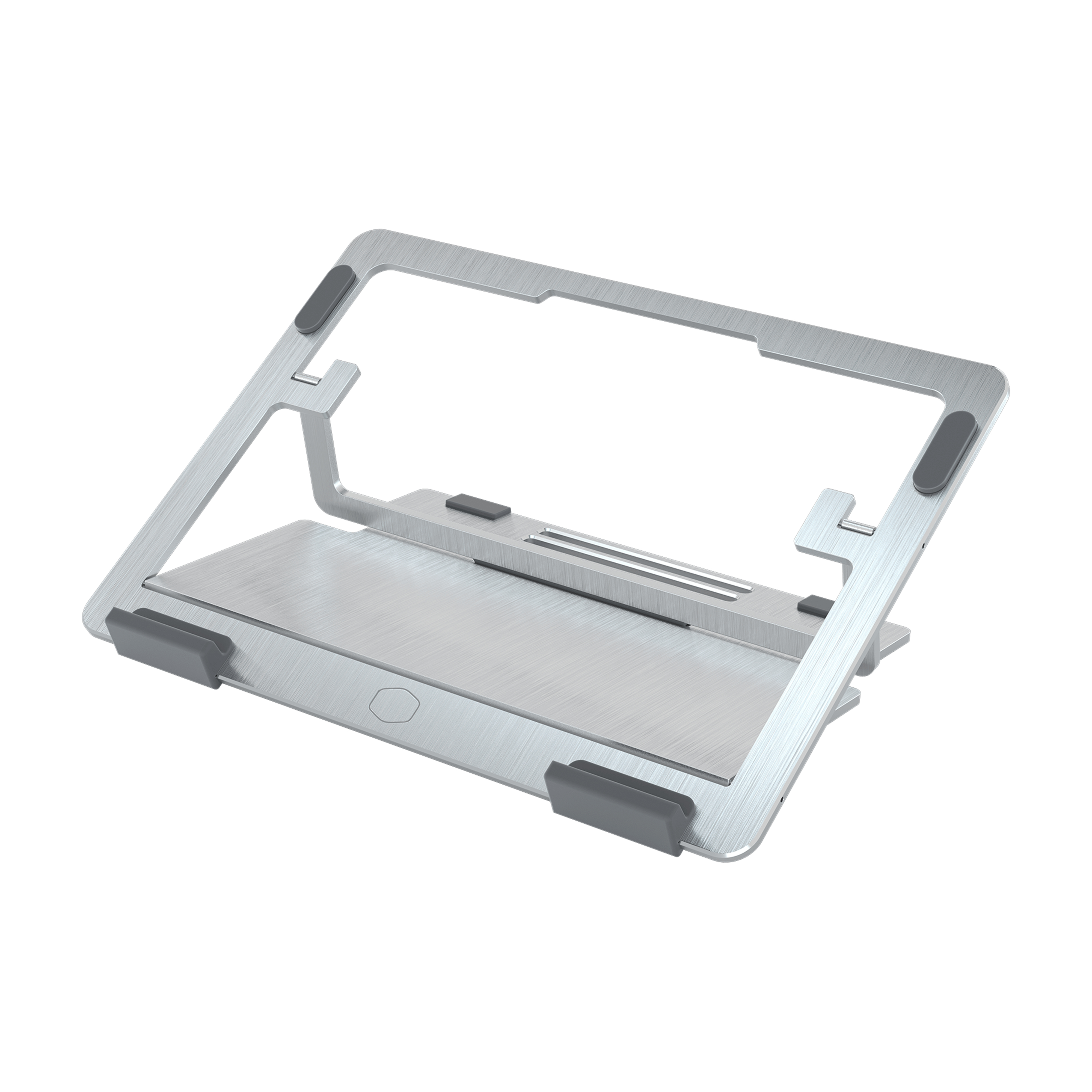 Cooler Master ErgoStand Air, Silber, 25,4 cm (10 Zoll), 39,6 cm (15.6 Zoll), Aluminium, Gummi, 20 kg