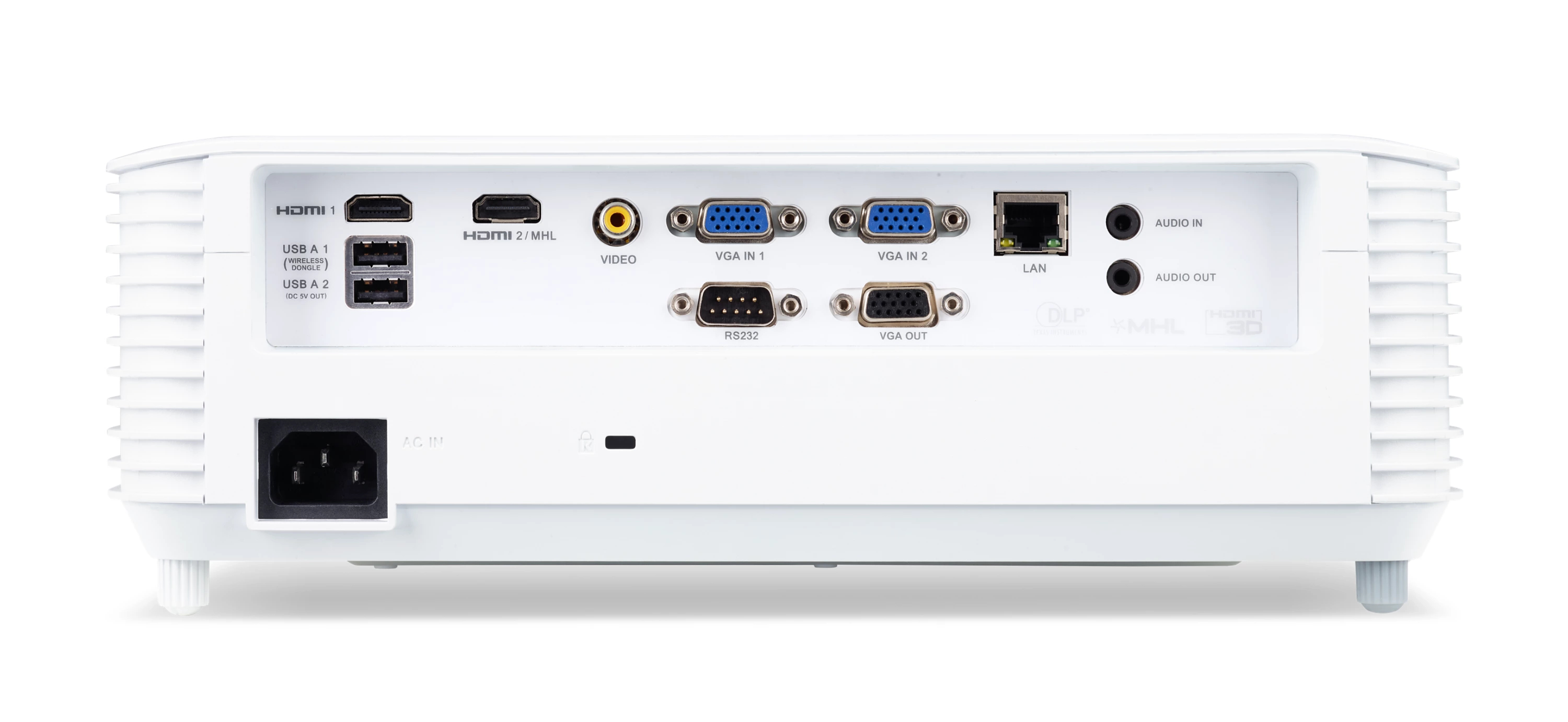 Acer S1286H - DLP-Projektor - tragbar - 3D - 3500 lm - XGA (1024 x 768)