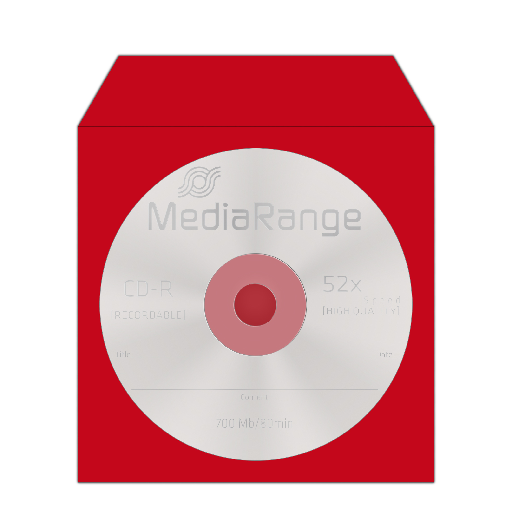 MEDIARANGE CD-paper color-pack - CD-Hülle - Kapazität: 1 CD (Packung mit 100)