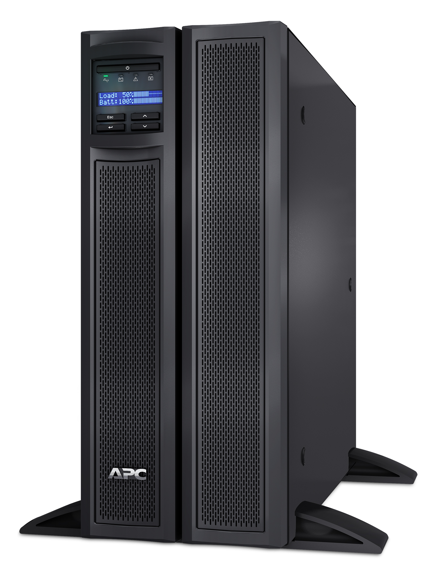 APC Smart-UPS X SMX2200HV - 2200VA, 8x C13 + 2x C19 Ausgang, USB, erweiterbare Laufzeit, kurze Tiefe