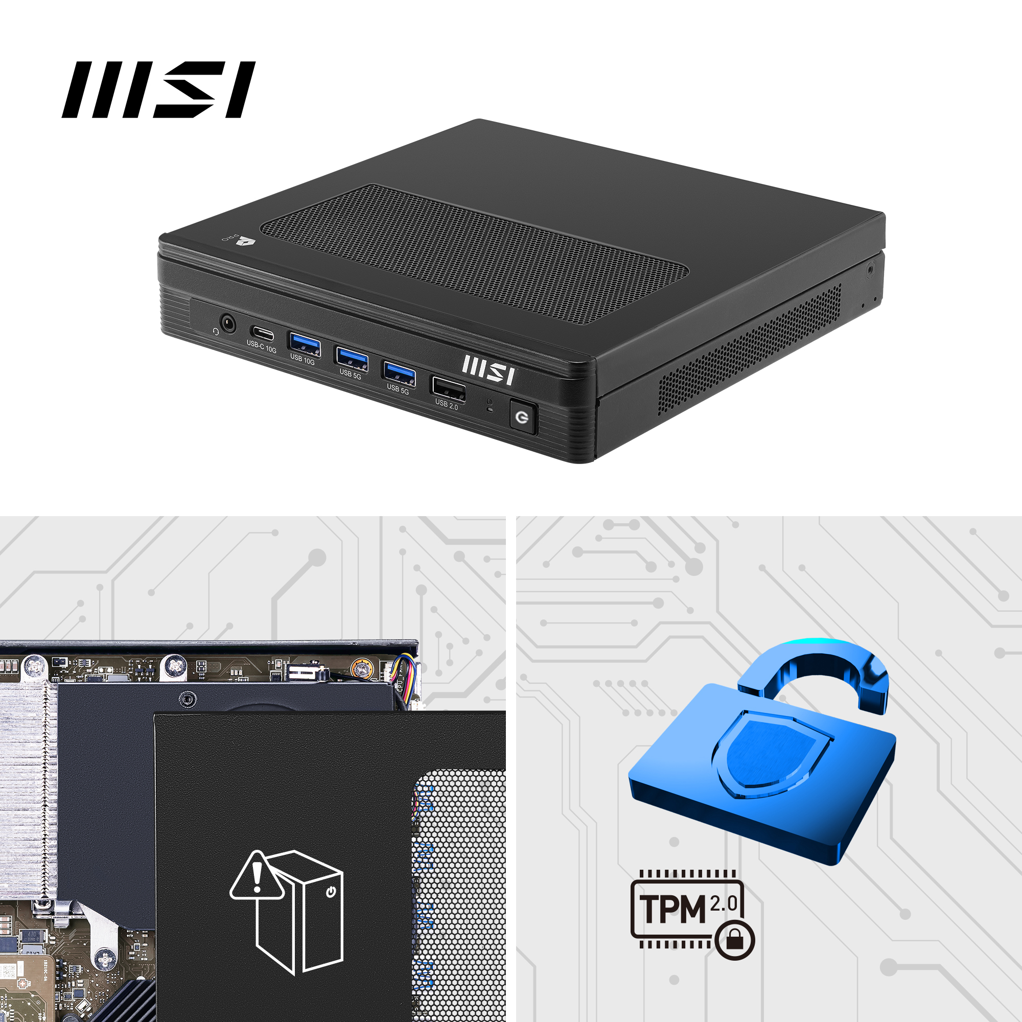MSI PRO DP10 A14MG-014XAT, Core i5-14400, 16GB, 512GB, Wi-Fi 6E, ohne Windows