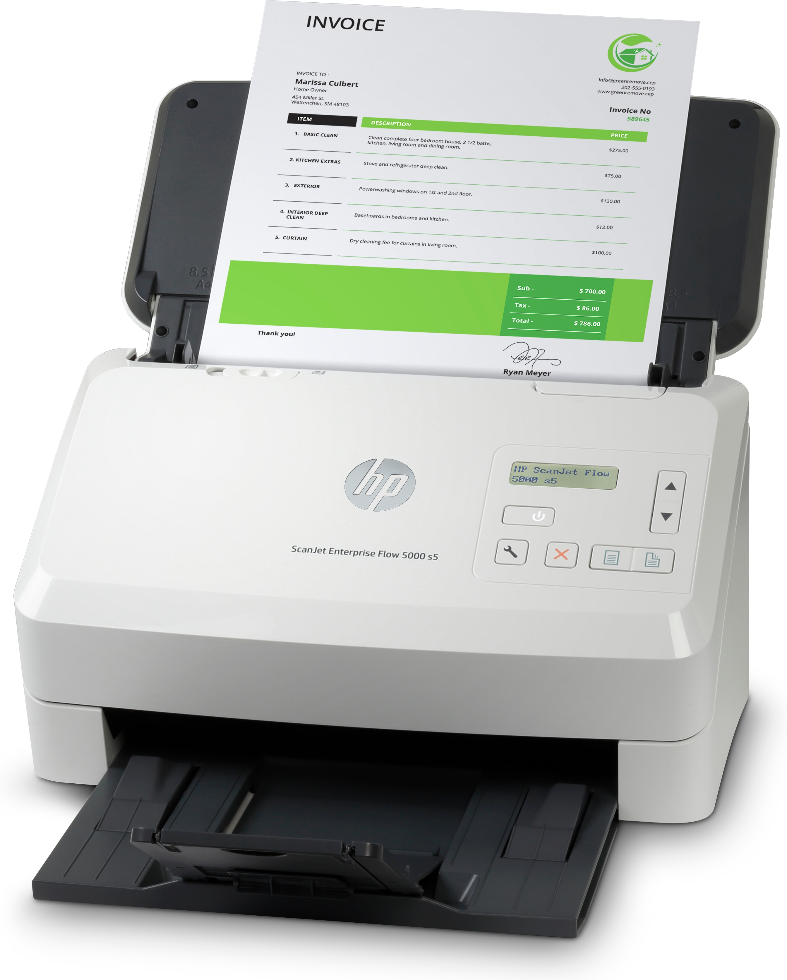 HP ScanJet Enterprise Flow 5000 s5 - Dokumentenscanner - CMOS / CIS - Duplex - 216 x 3100 mm - 600 d