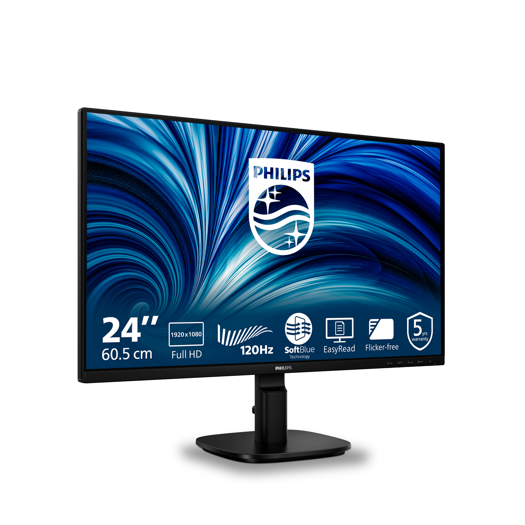 Philips 2000 Series 24B2N2200 Monitor 60.5cm (23.8") Full HD, IPS, 4ms, HDMI, Displayport, VGA