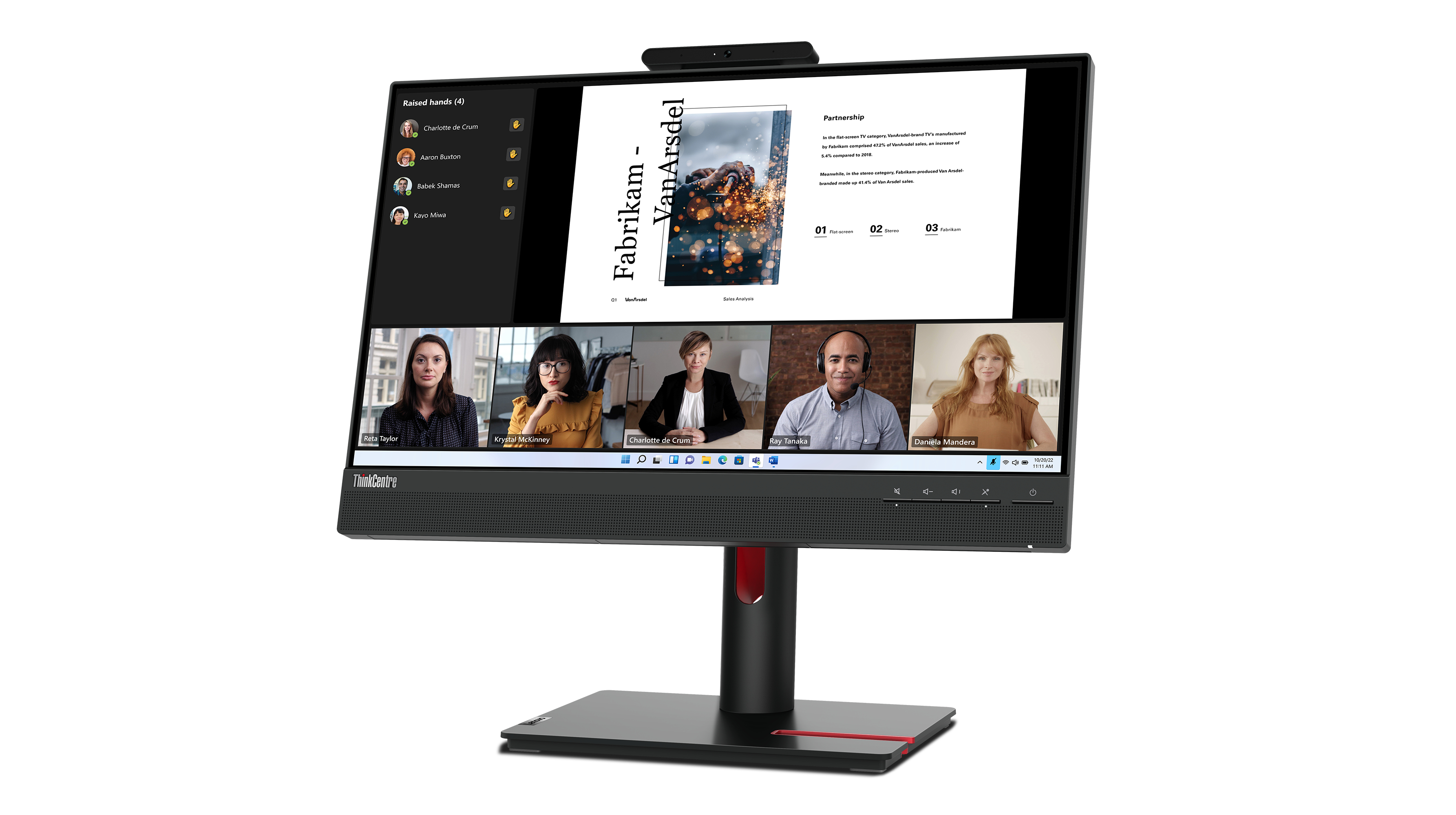 Lenovo ThinkCentre Tiny-in-One 22 Gen 5 - LED-Monitor - 55.9 cm (22")