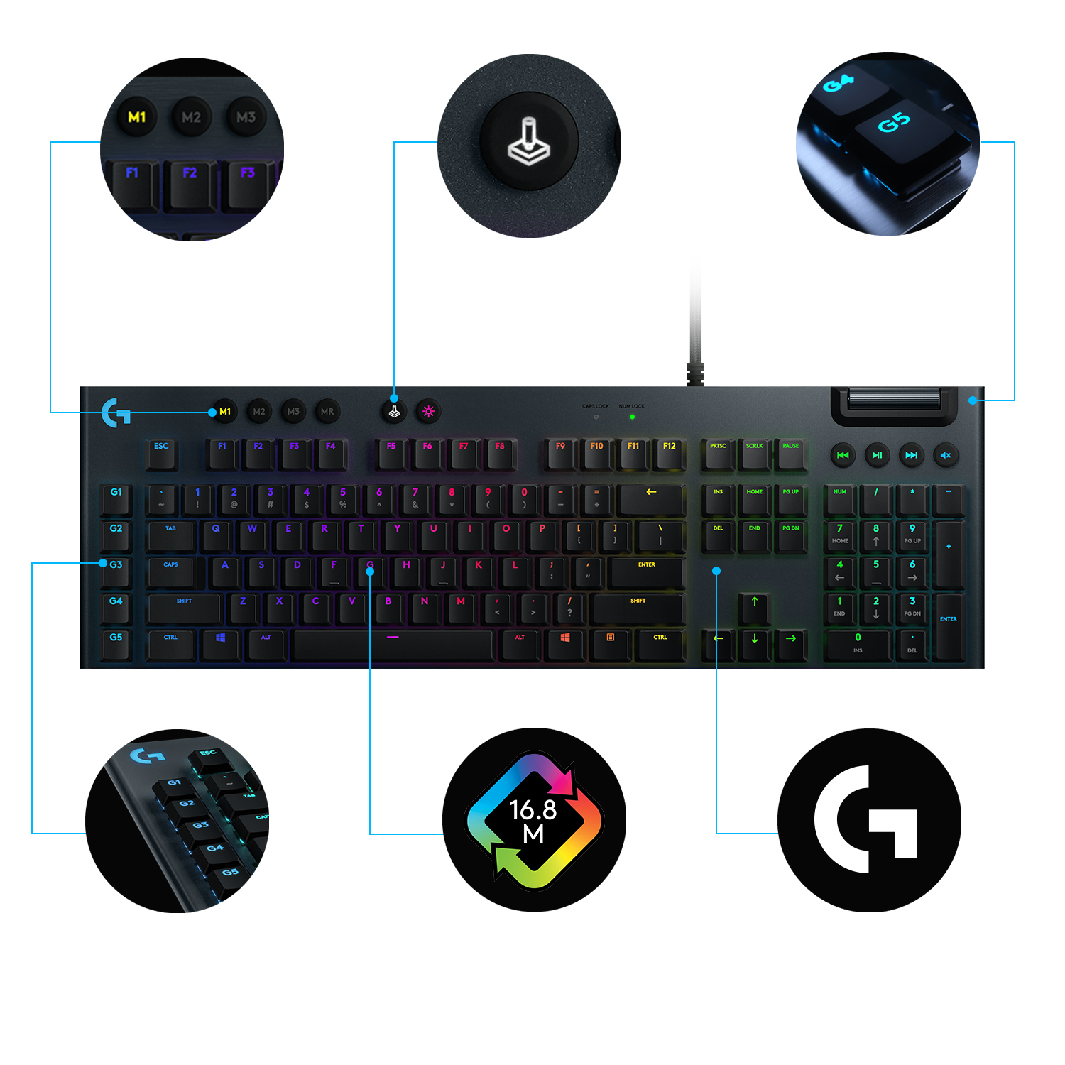 Logitech Gaming G815 - Tastatur - Hintergrundbeleuchtung