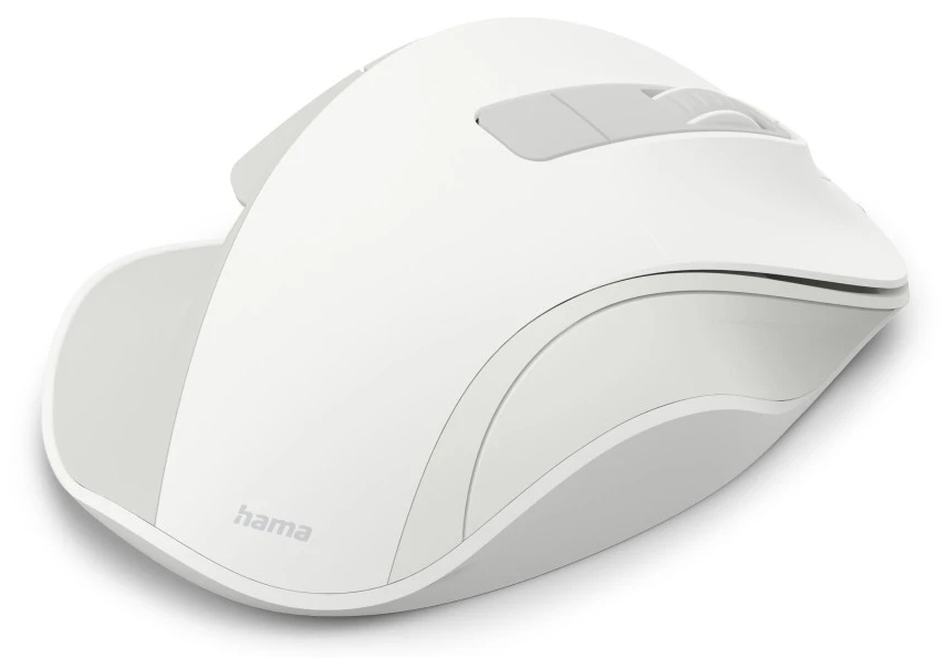 Hama WM-500 - Maus - silent, rechargable battery - ergonomisch - Für Rechtshänder - optisch - 6 Tast