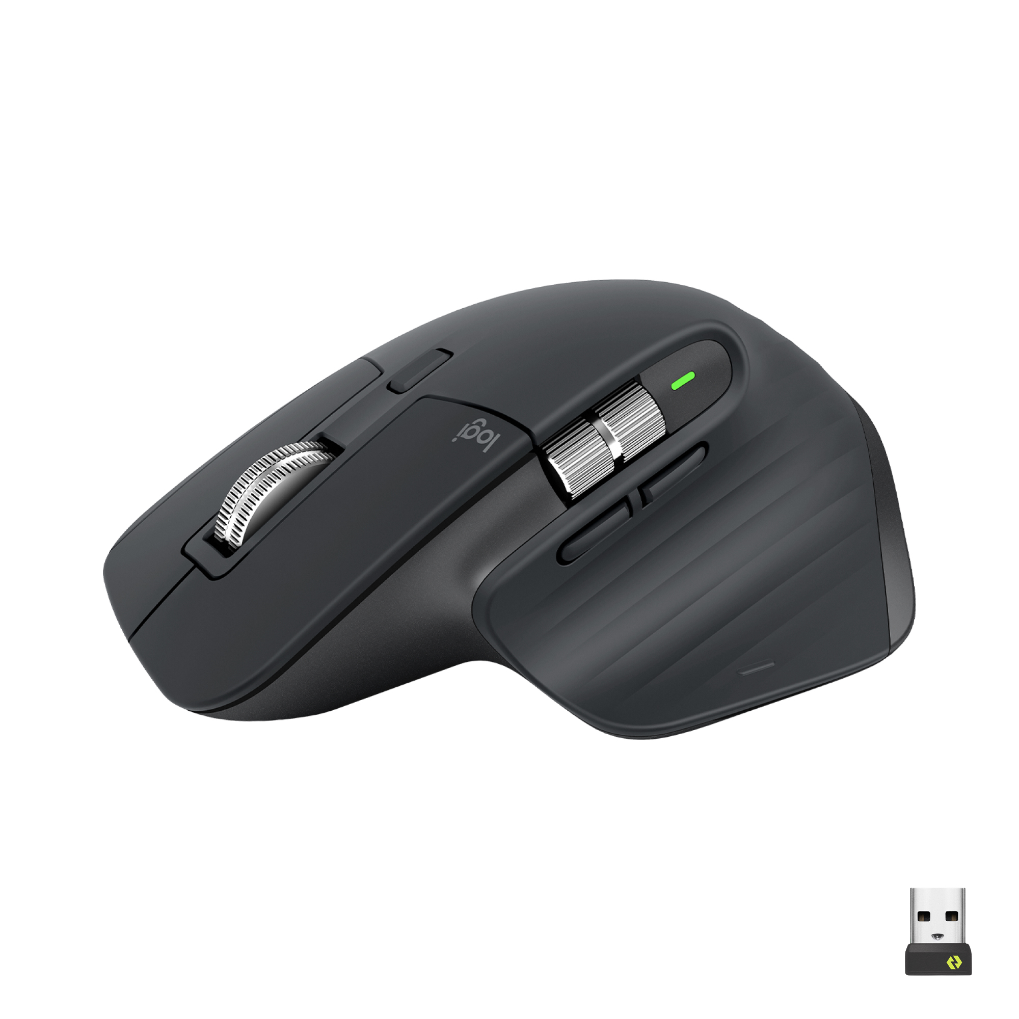 Logitech MX Master 3S Graphite, Logi Bolt, USB/Bluetooth