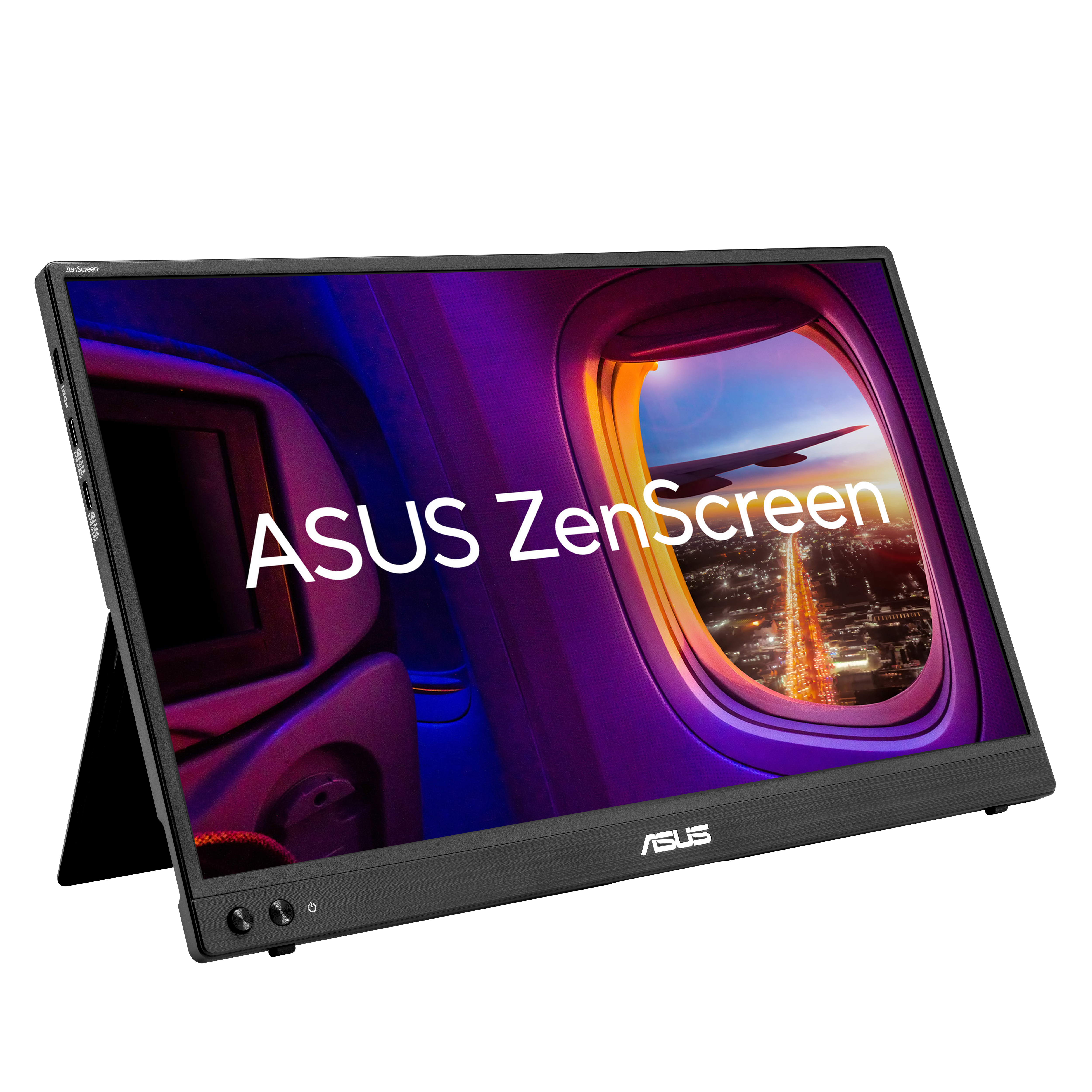 ASUS ZenScreen MB16AHVE, 15.6" FHD IPS, 60Hz, 5ms, 250nits, 1x Mini HMDI, 2x USB-C m. DP.