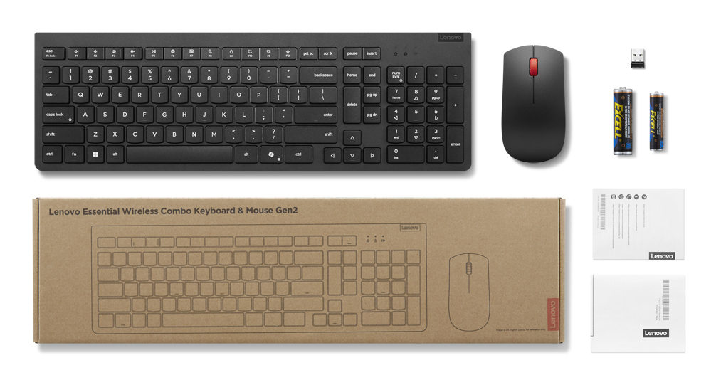 Lenovo Essential Wireless Combo Gen 2 - Tastatur-und-Maus-Set