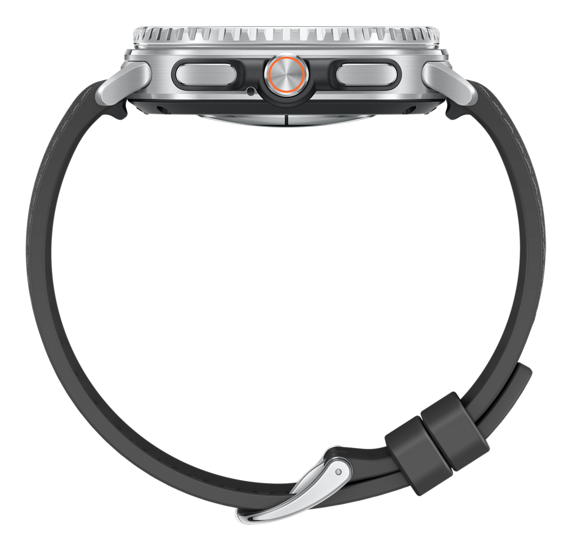 Samsung Galaxy Watch8 Classic - 46 mm - intelligente Uhr mit hybrid band - Hybrid-Eco-Leder - Bandgr