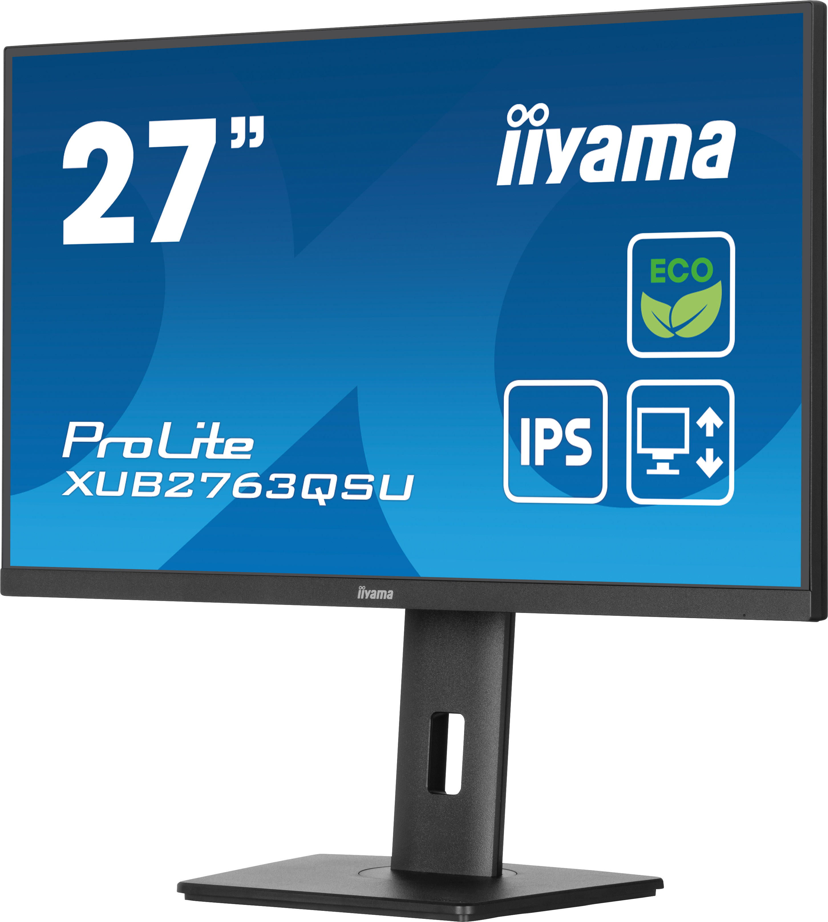 iiyama ProLite XUB2763QSU-B1 Monitor 68.6cm (27") WQHD, IPS, 2ms, HDMI, Displayport