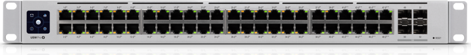 Ubiquiti UniFiSwitch Pro 48 Rackmount Gigabit Managed Switch, 48x RJ-45, 4x SFP+, PoE++, Gen2