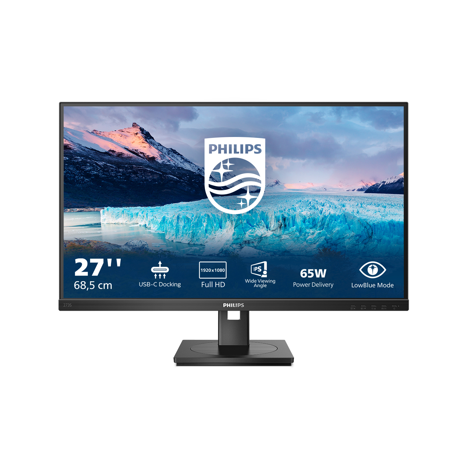 Philips S-line 273S1 Monitor 68.6cm (27") Full HD, IPS, 4ms, HDMI, Displayport, USB