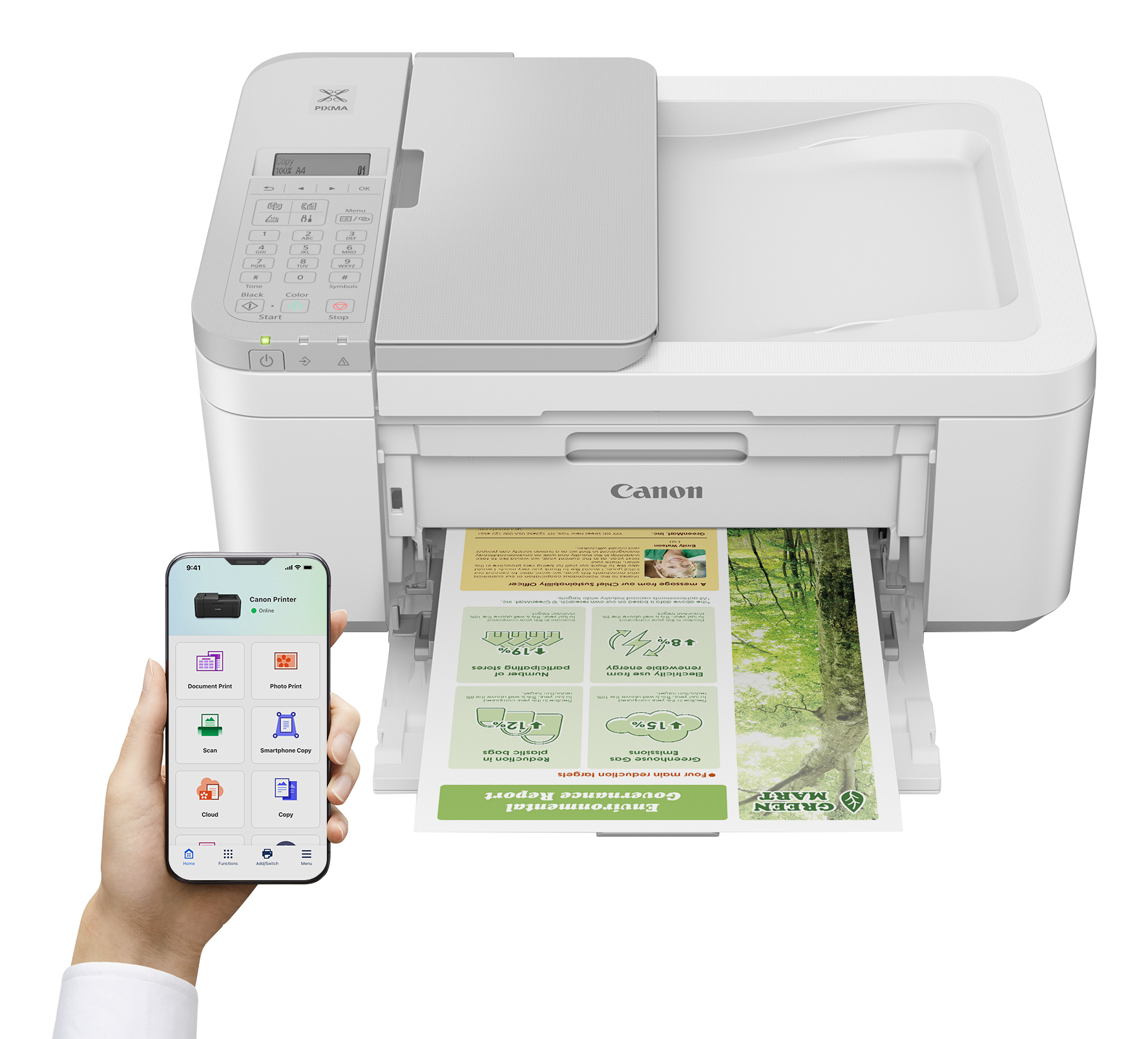 Canon PIXMA TR4756i - Multifunktionsdrucker - Farbe - Tintenstrahl - A4 (210 x 297 mm)