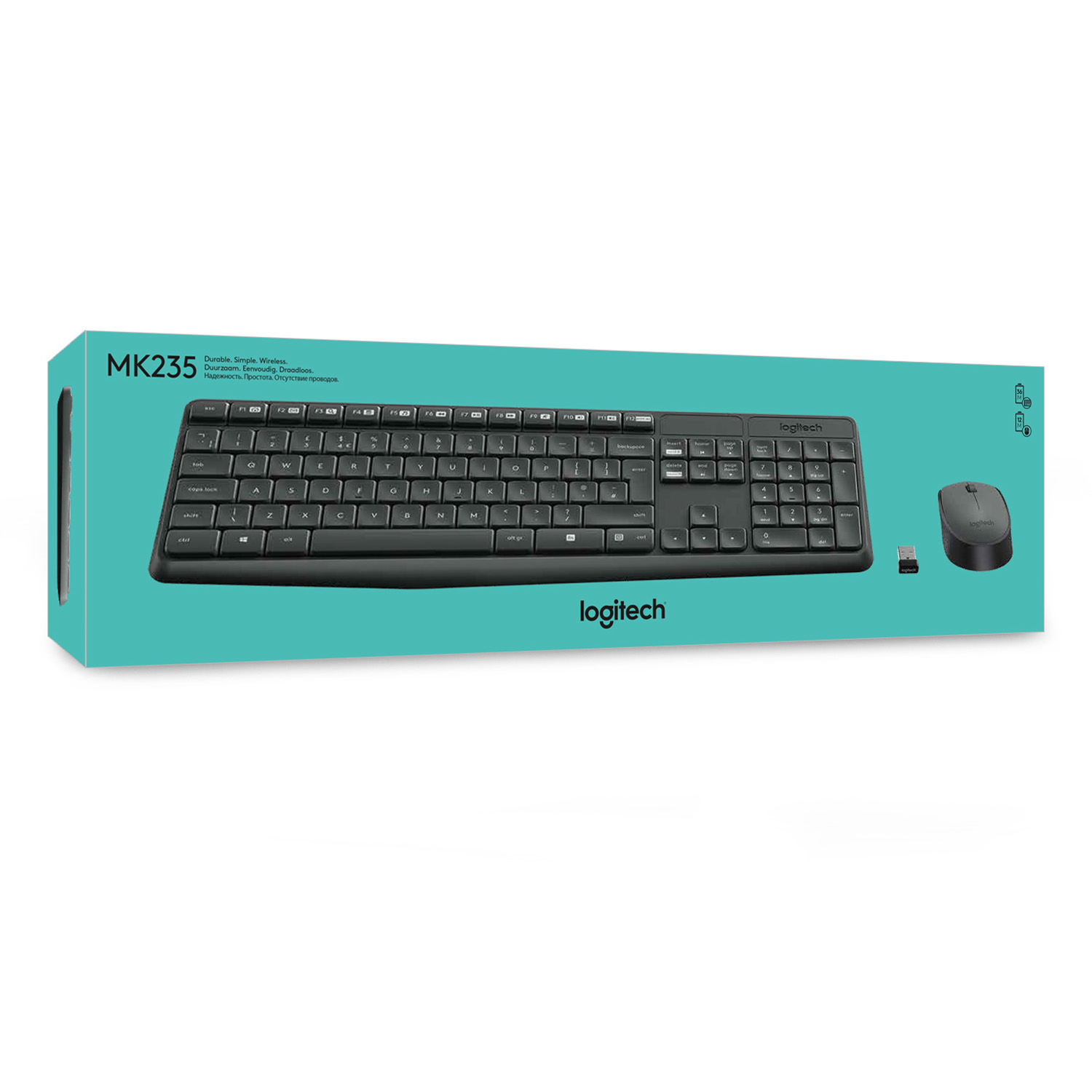 Logitech MK235 - Tastatur-und-Maus-Set - kabellos