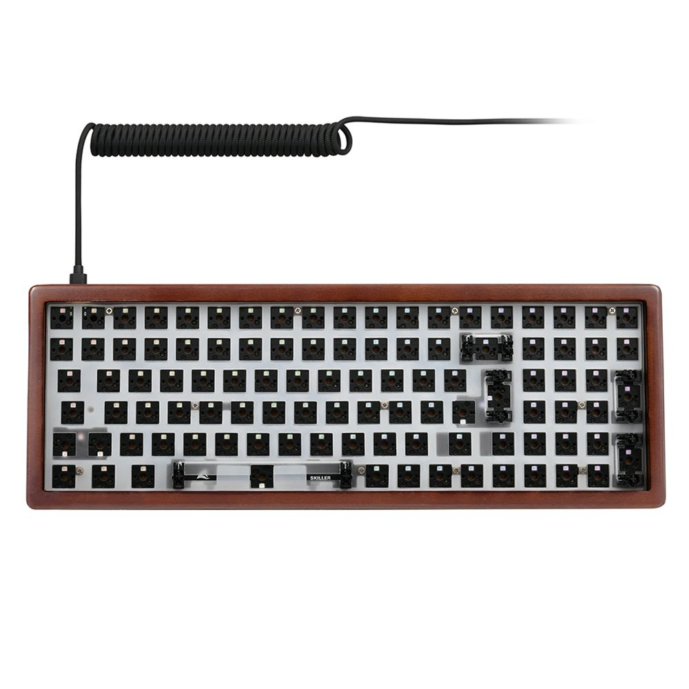 Sharkoon SKILLER SGK50 S2, 96%, Kabelgebunden, USB, RGB-LED, Holz