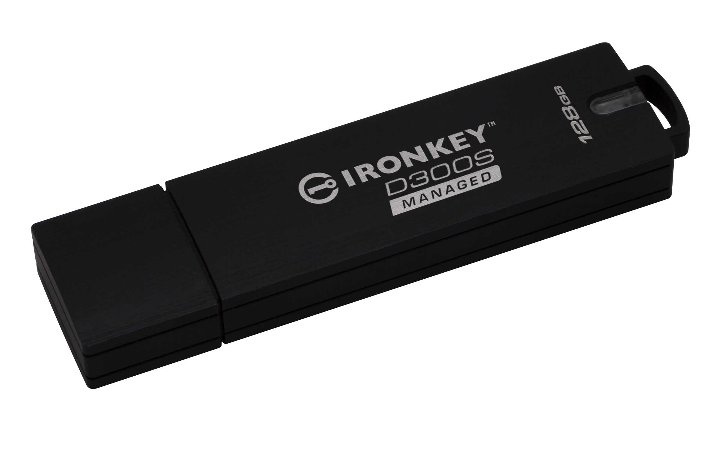 Kingston IronKey D300 - 128 GB - USB Typ-A - 3.2 Gen 1 (3.1 Gen 1) - 250 MB/s - Kappe - Schwarz