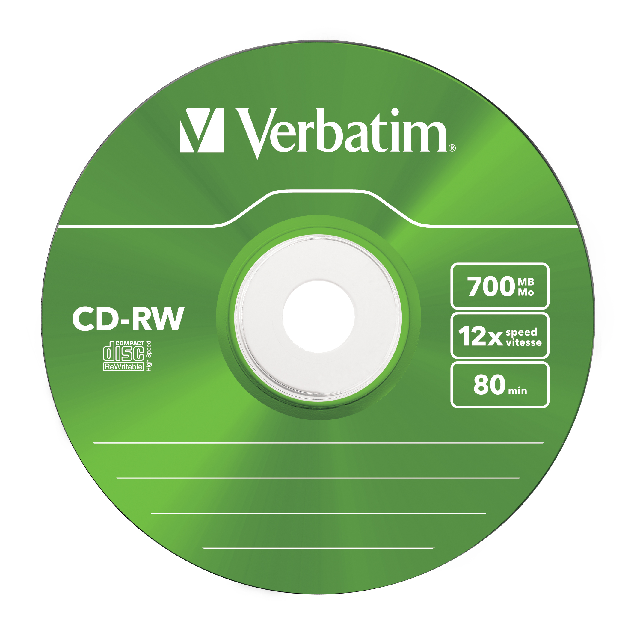 Verbatim DataLifePlus Hi-Speed - 5 x CD-RW - 700 MB (80 Min)
