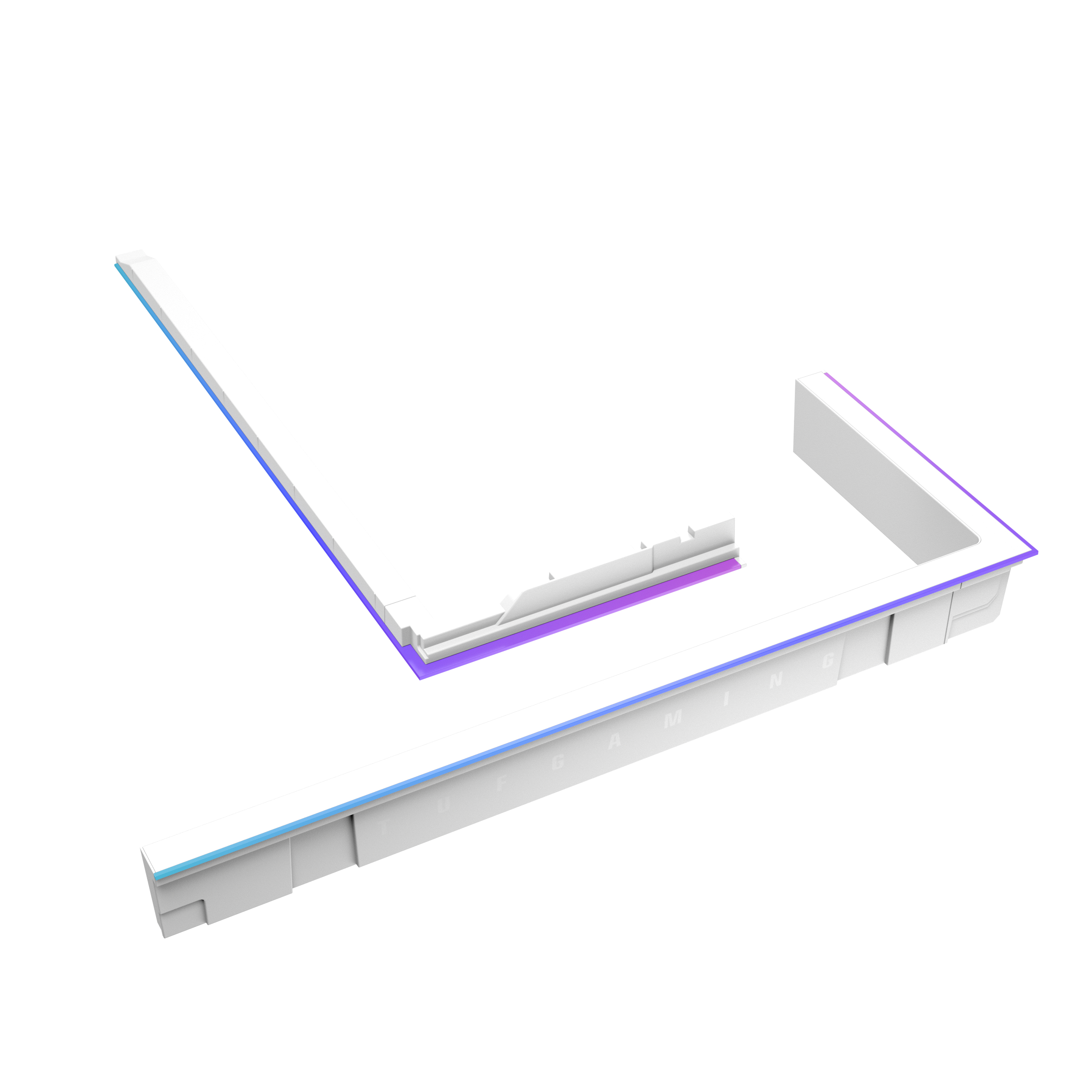 ASUS TUF GAMING GT502 Horizon ARGB Lighting Kit White, RGB-Lichtverbesserungs-Set, Weiß, Mehrfarbig,