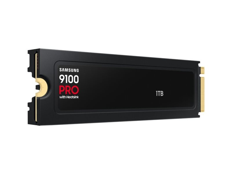 Samsung 9100 PRO MZ-VAP1T0 - SSD - verschlüsselt - 1 TB - mit Kühlkörper - intern - M.2 2280 - PCI E