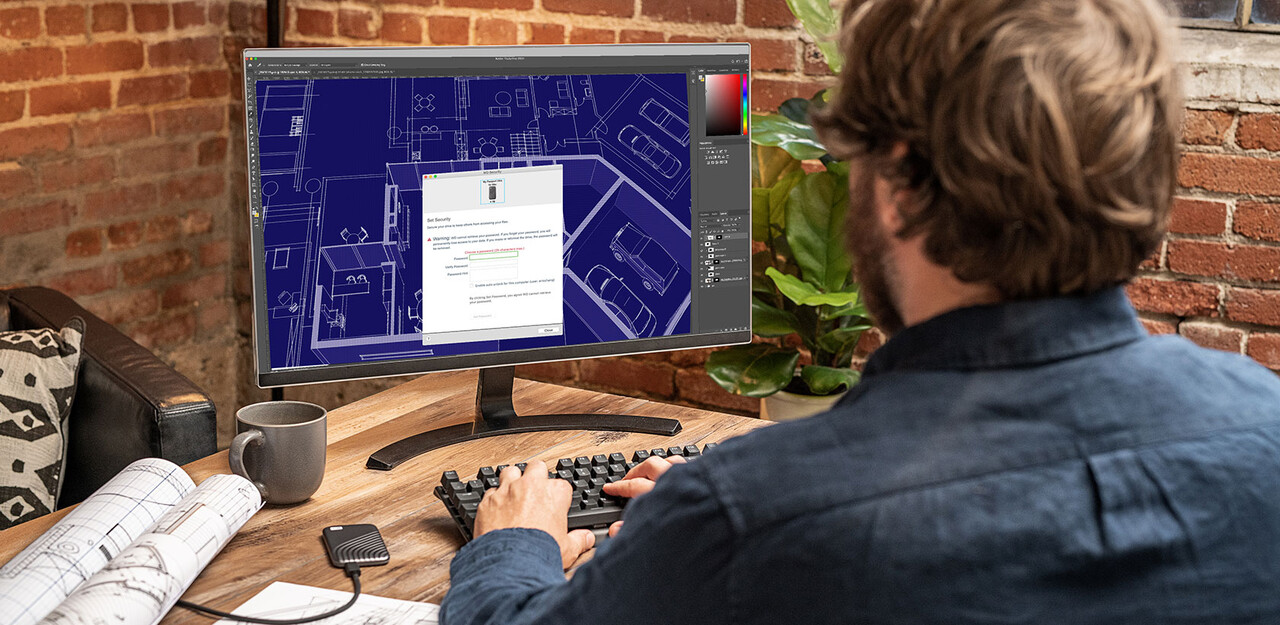 Western Digital WD My Passport SSD grau 4TB, USB-C 3.1