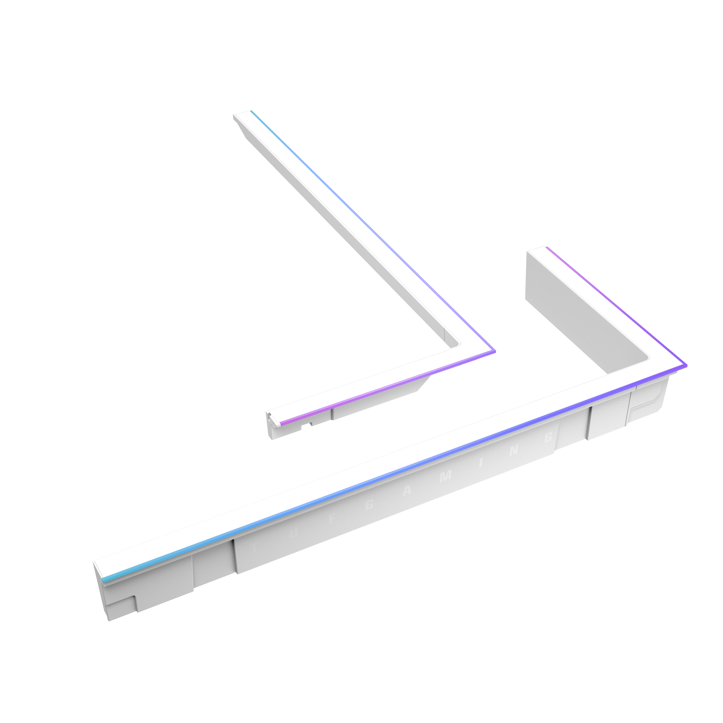 ASUS TUF GAMING GT502 Horizon ARGB Lighting Kit White, RGB-Lichtverbesserungs-Set, Weiß, Mehrfarbig,