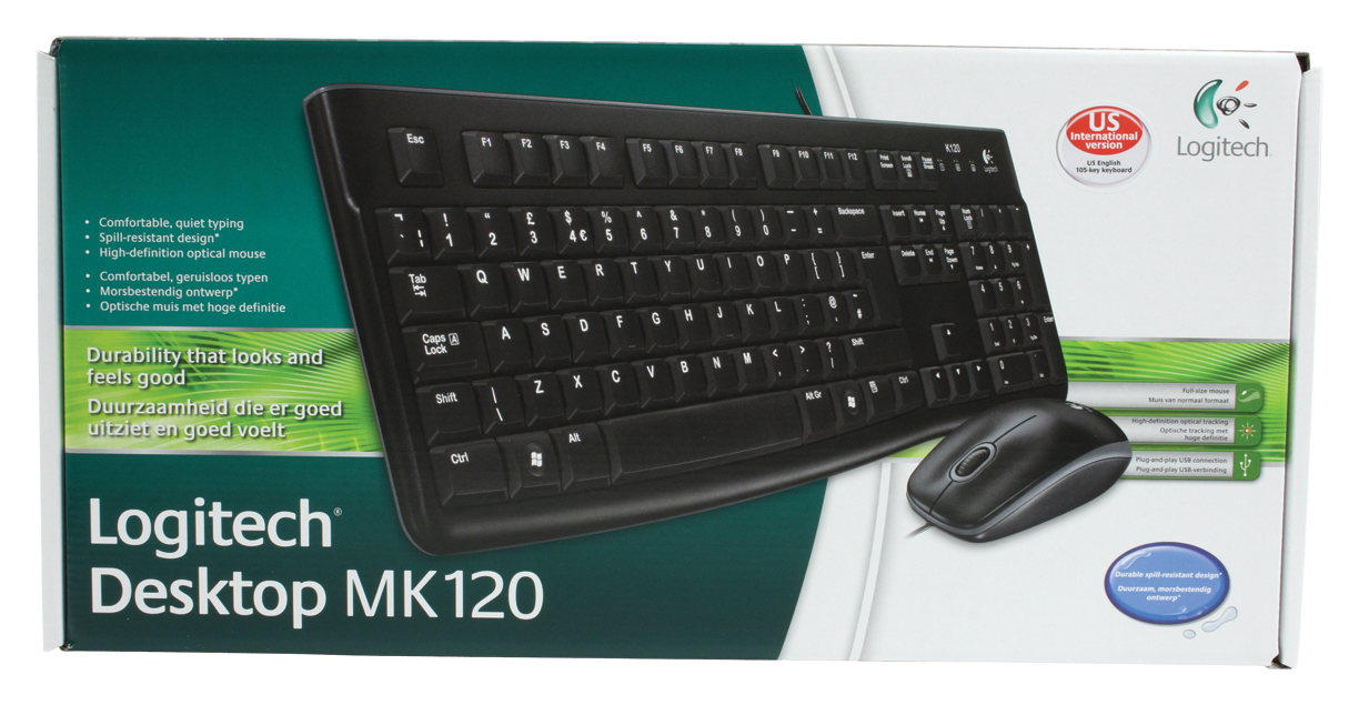 Logitech Desktop MK120 - Tastatur-und-Maus-Set
