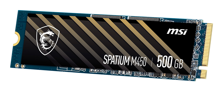 MSI Spatium M450 PCIe 4.0 NVMe M.2 500GB V1, 500 GB, M.2, 3000 MB/s