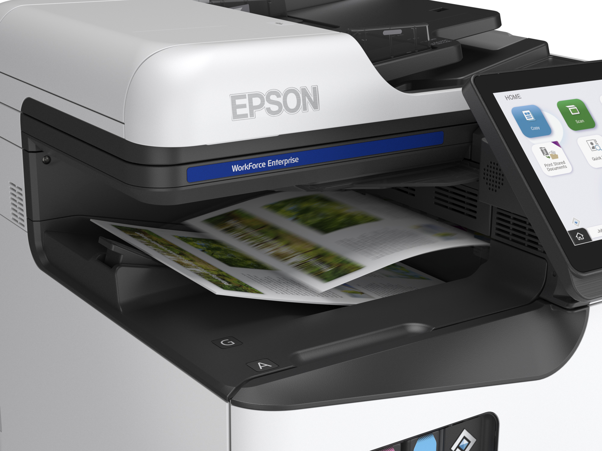 Epson WorkForce Enterprise AM-C400, Tintenstrahl, Farbdruck, 600 x 2400 DPI, A4, Direktdruck, Weiß