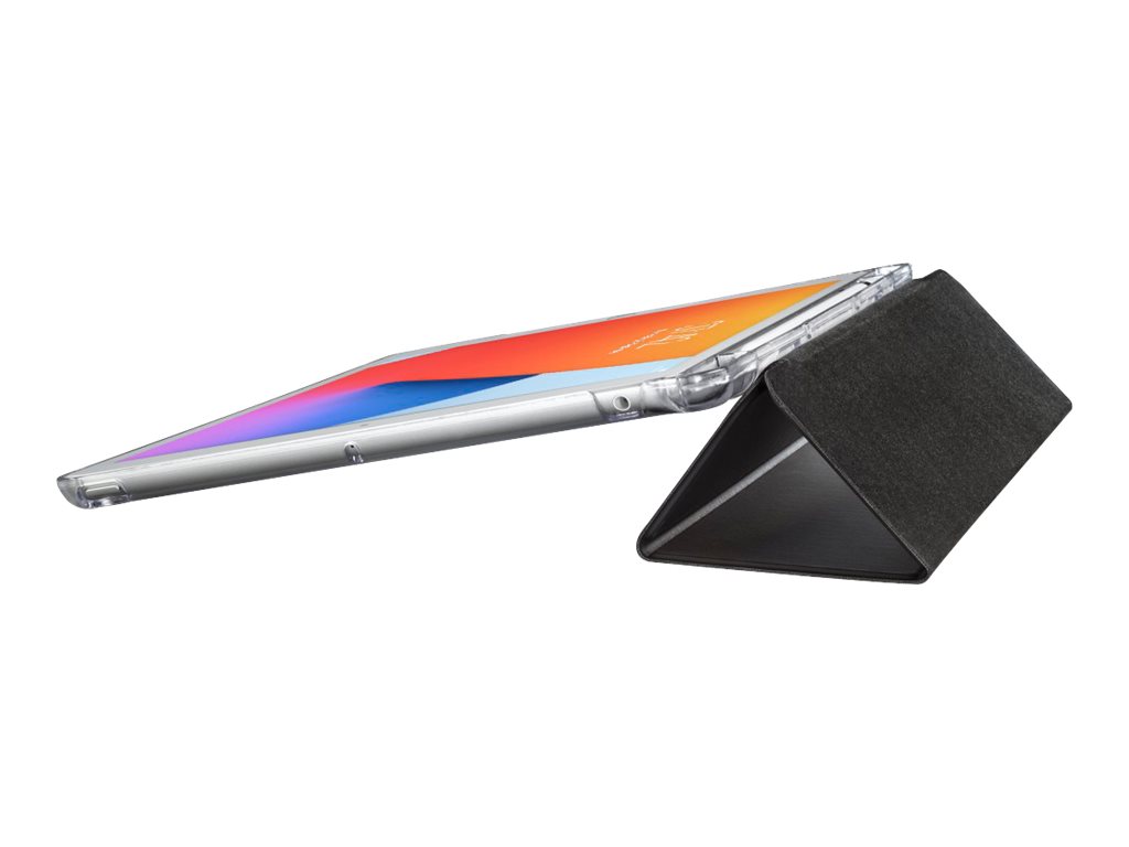 Hama "Fold Clear" - Flip-Hülle für Tablet - Polyurethan - Schwarz, durchsichtig - 10.2" - für Apple 